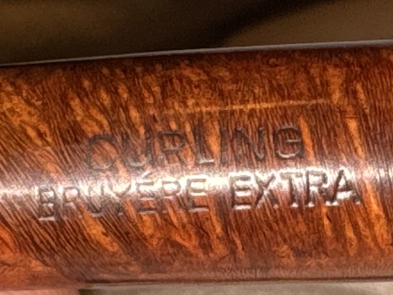 Denicotea Deluxe Curling Bruyere Estate Pipe - Smooth Straight Briar, 9mm Filter, Fishtail Stem 12