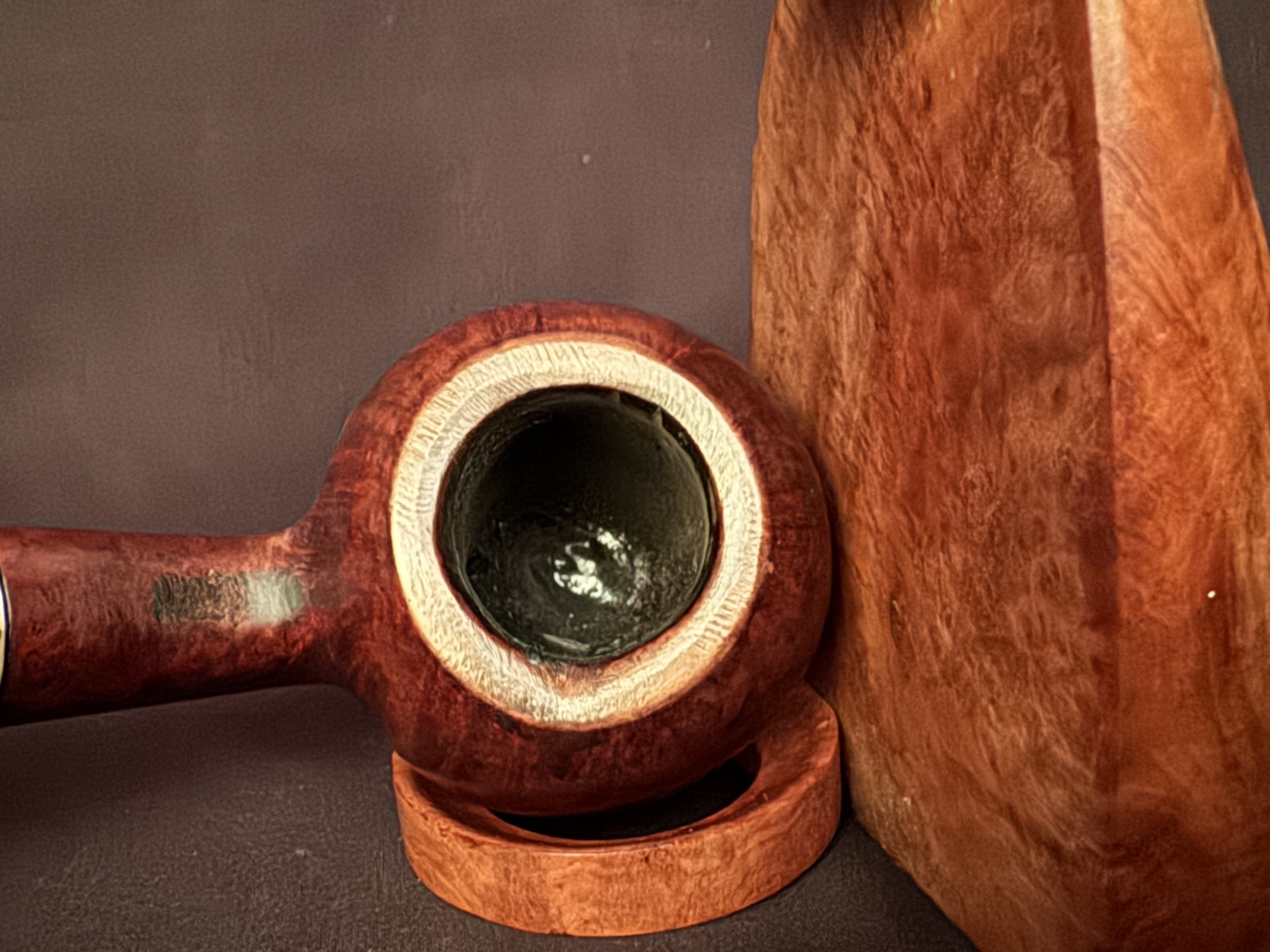 Design Berlin db 30 Smooth Bent Spherical Briar Pipe, 9mm Filter Estate 4