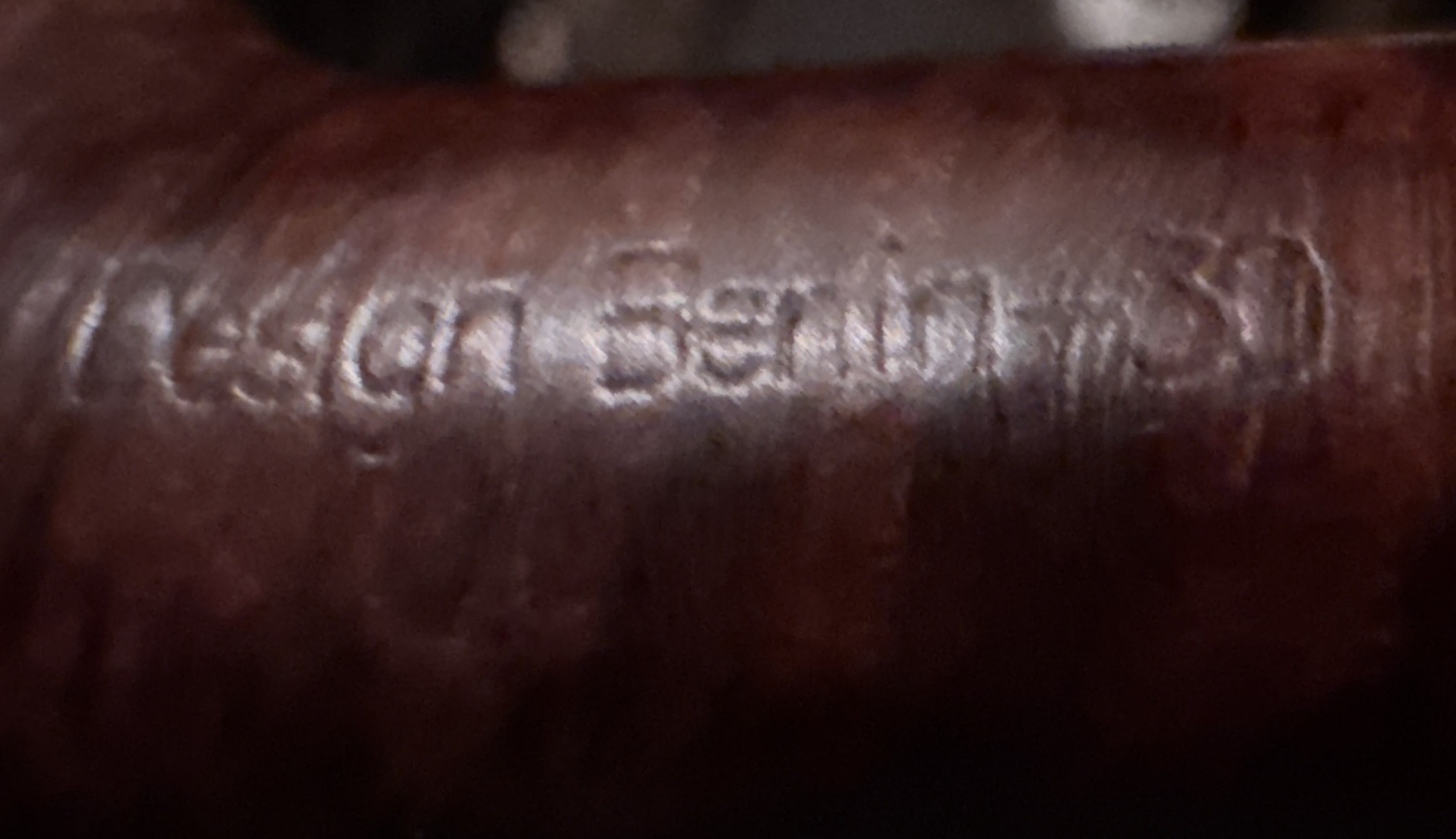 Design Berlin db 30 Smooth Bent Spherical Briar Pipe, 9mm Filter Estate 10