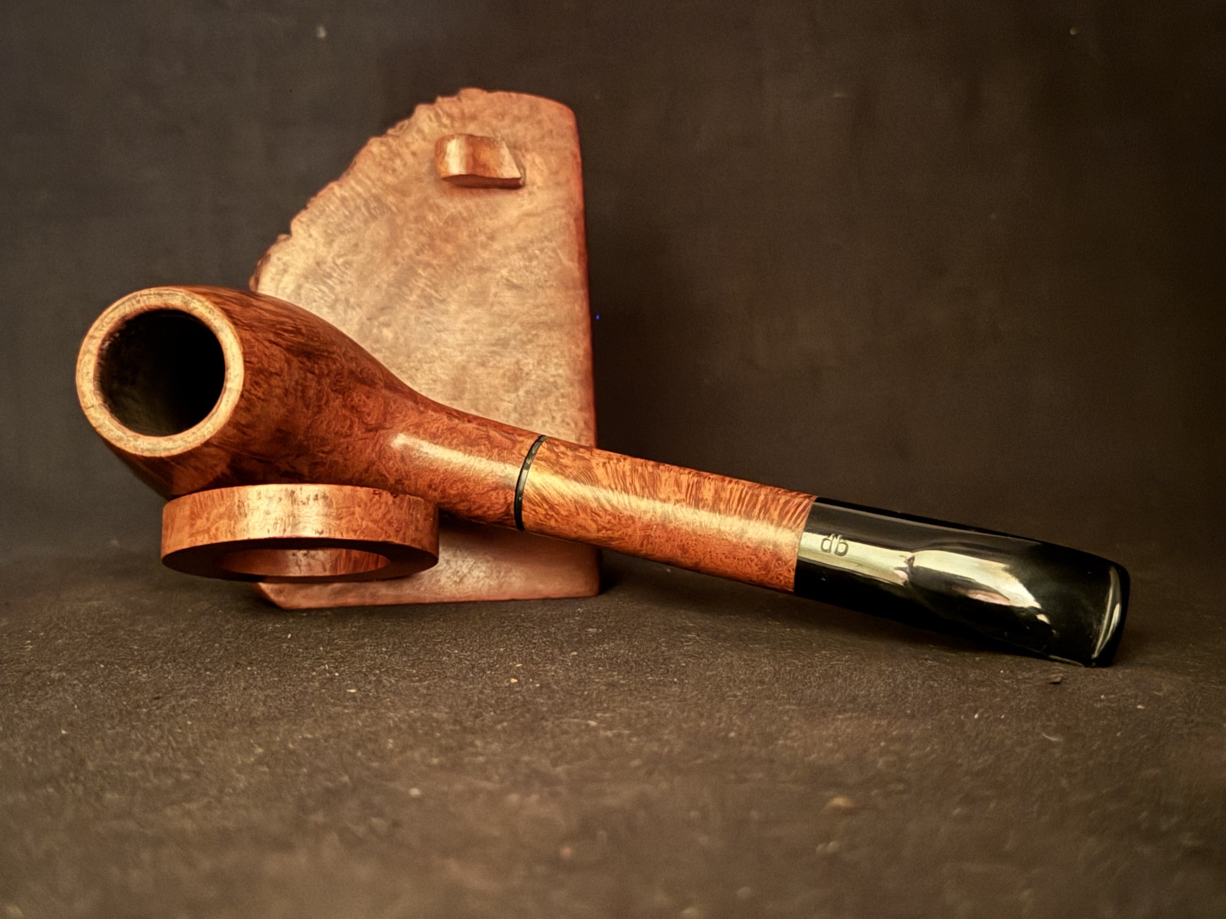 Oleans 75 db Berlin Orleans Smooth Long Straight Brandy Estate Pipe with Acrylic 9mm Filter Stem 5
