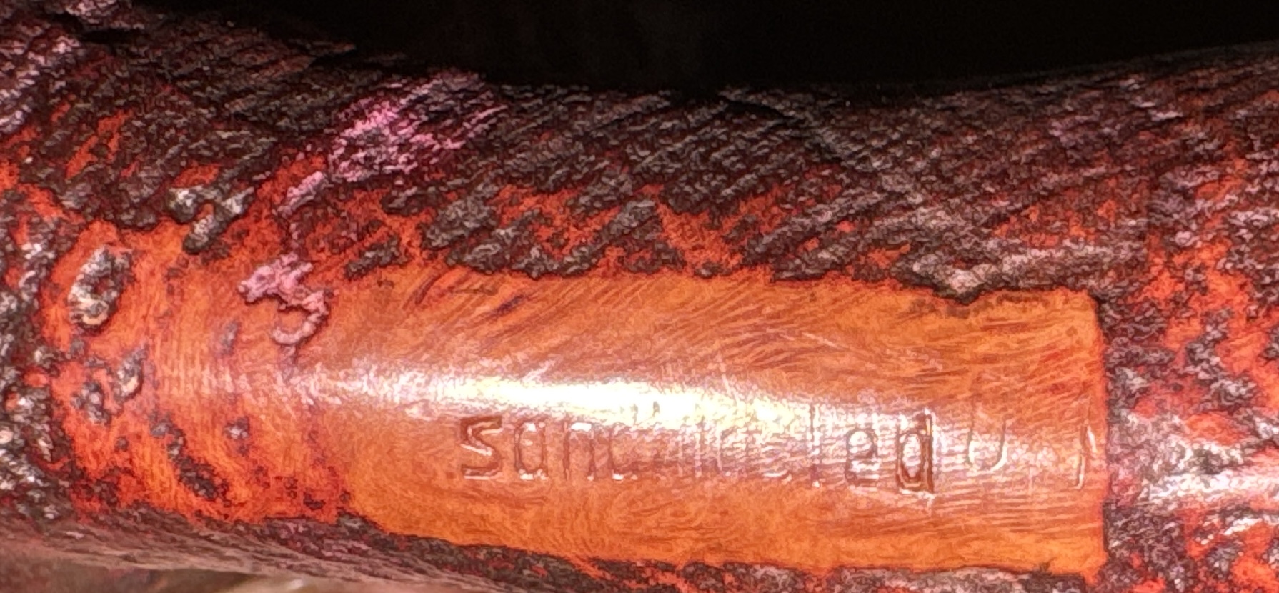 Design Berlin Sandhosted Sandblasted Full Bent Calabash Horn Large Dublin Bowl Estate Pipe 11
