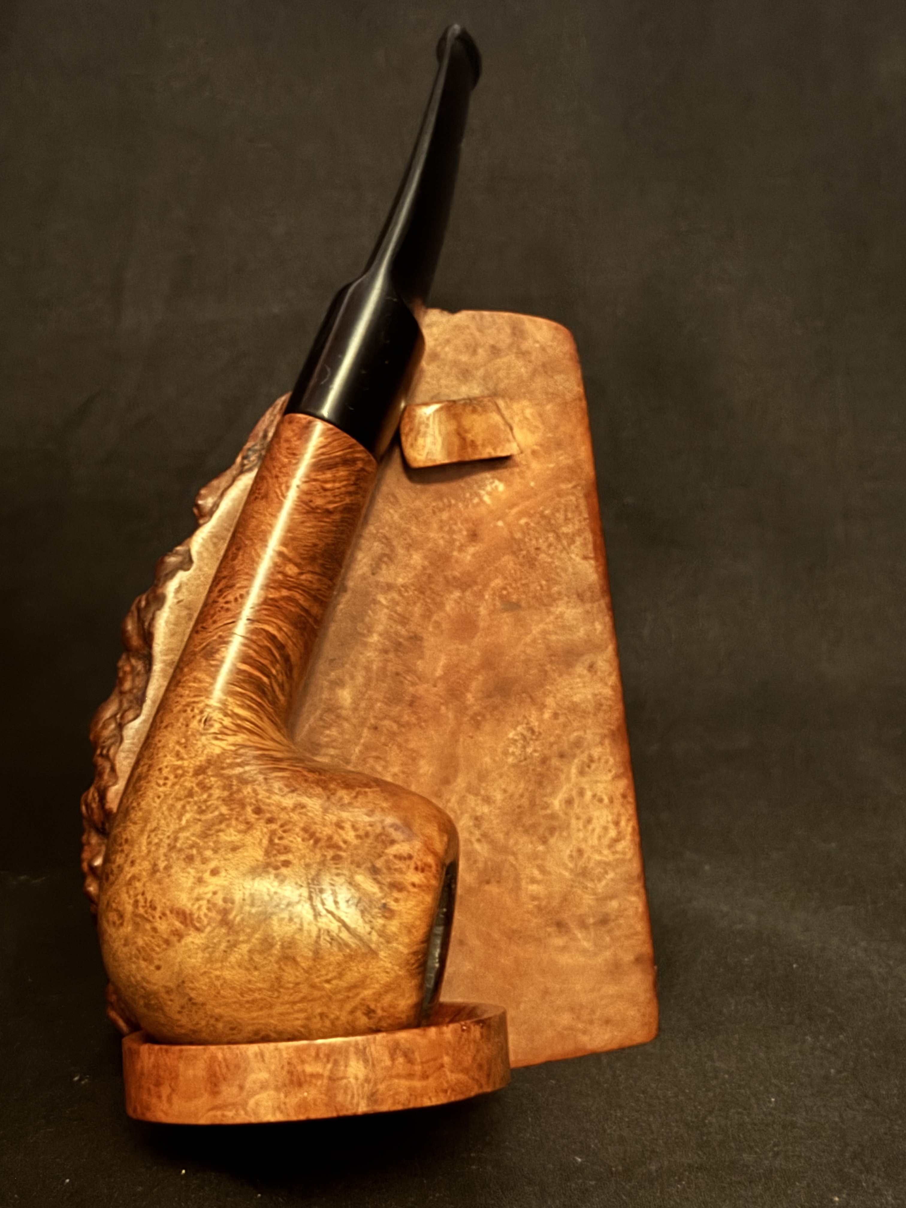 DON Smooth Apple Pot Straight Briar Estate Pipe, Denmark, Vulcanite Stem