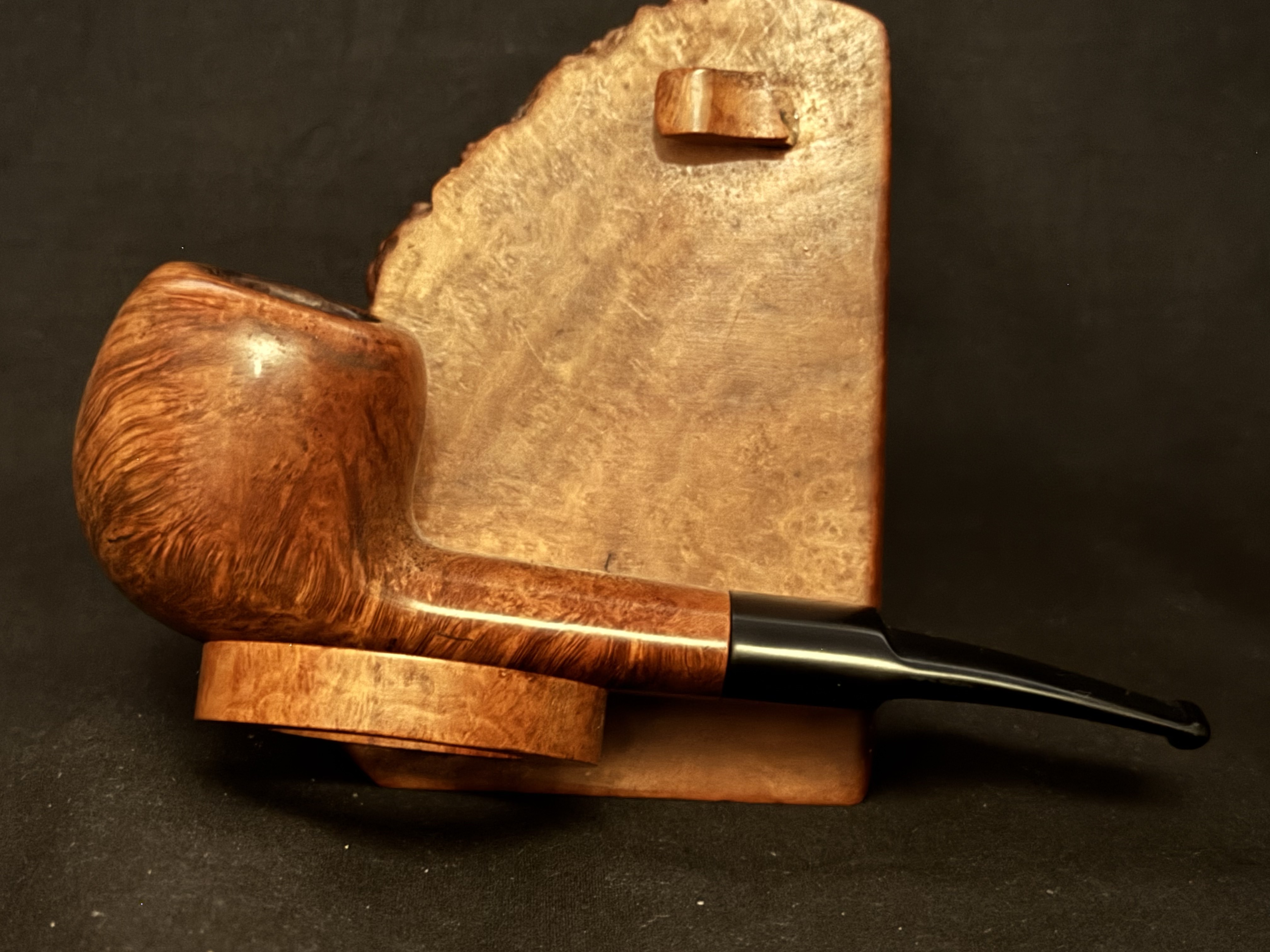 DON Smooth Apple Pot Straight Briar Estate Pipe, Denmark, Vulcanite Stem 2