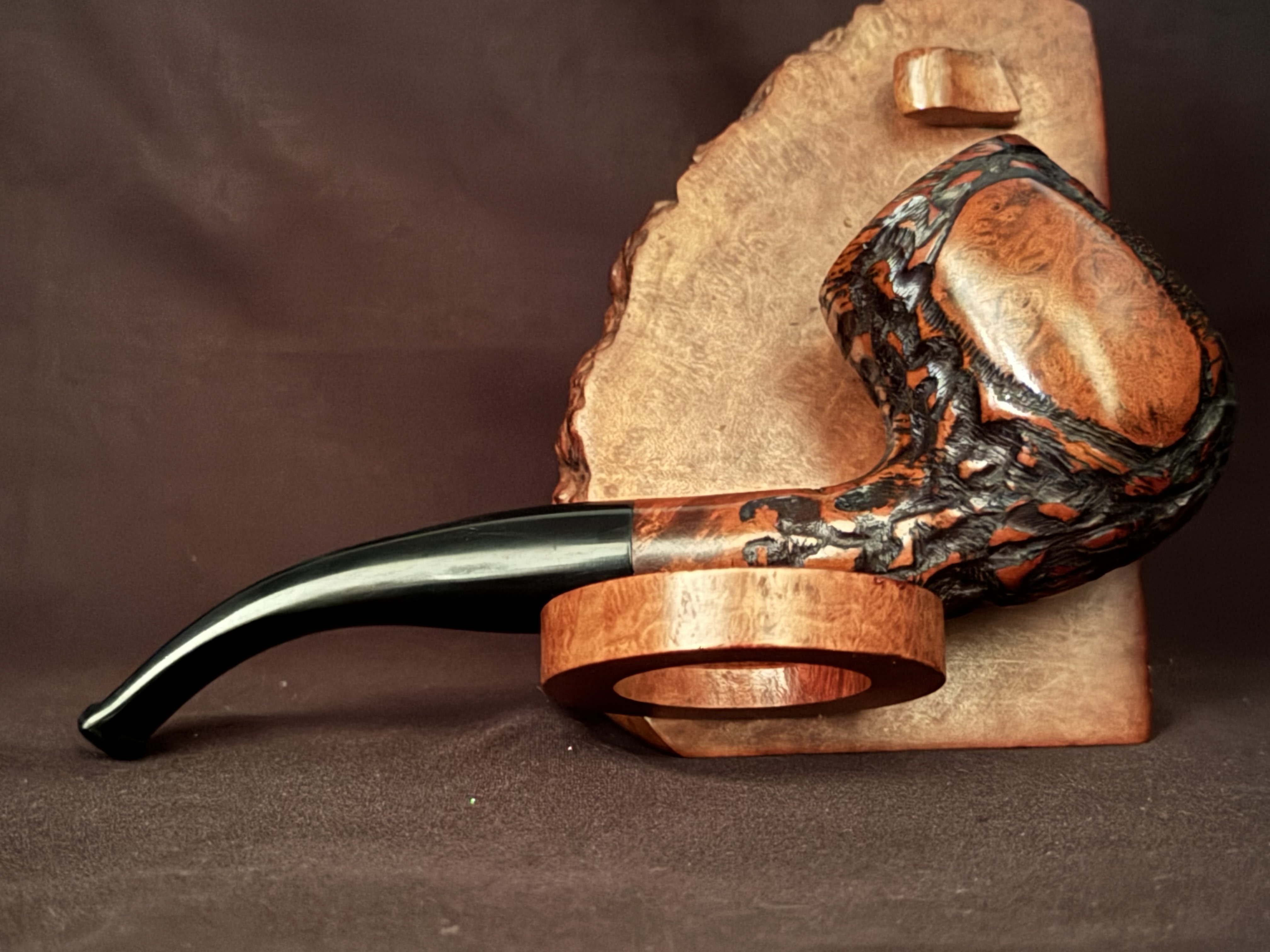 Dr Hardy Pisa Rustic Bent Billiard Estate Pipe 2