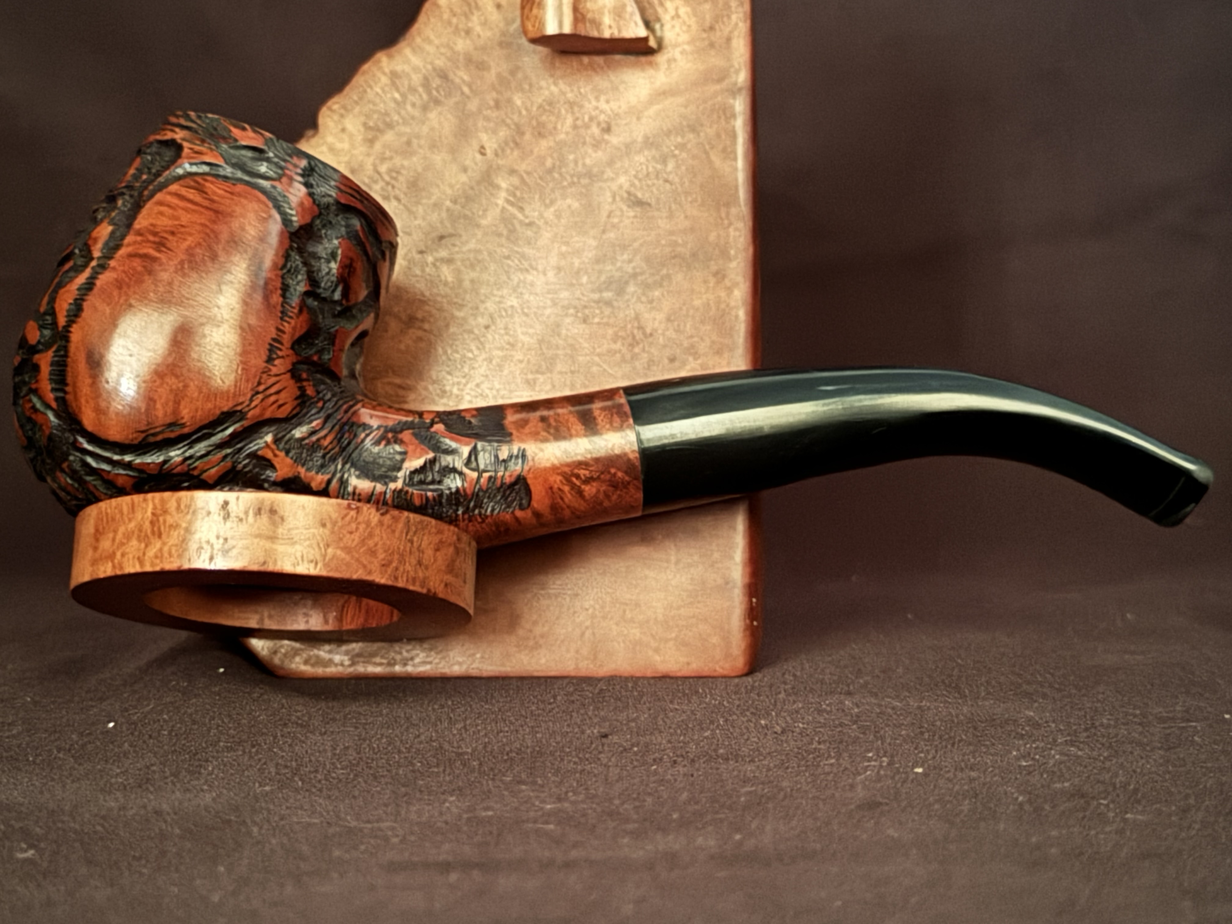 Dr Hardy Pisa Rustic Bent Billiard Estate Pipe 3