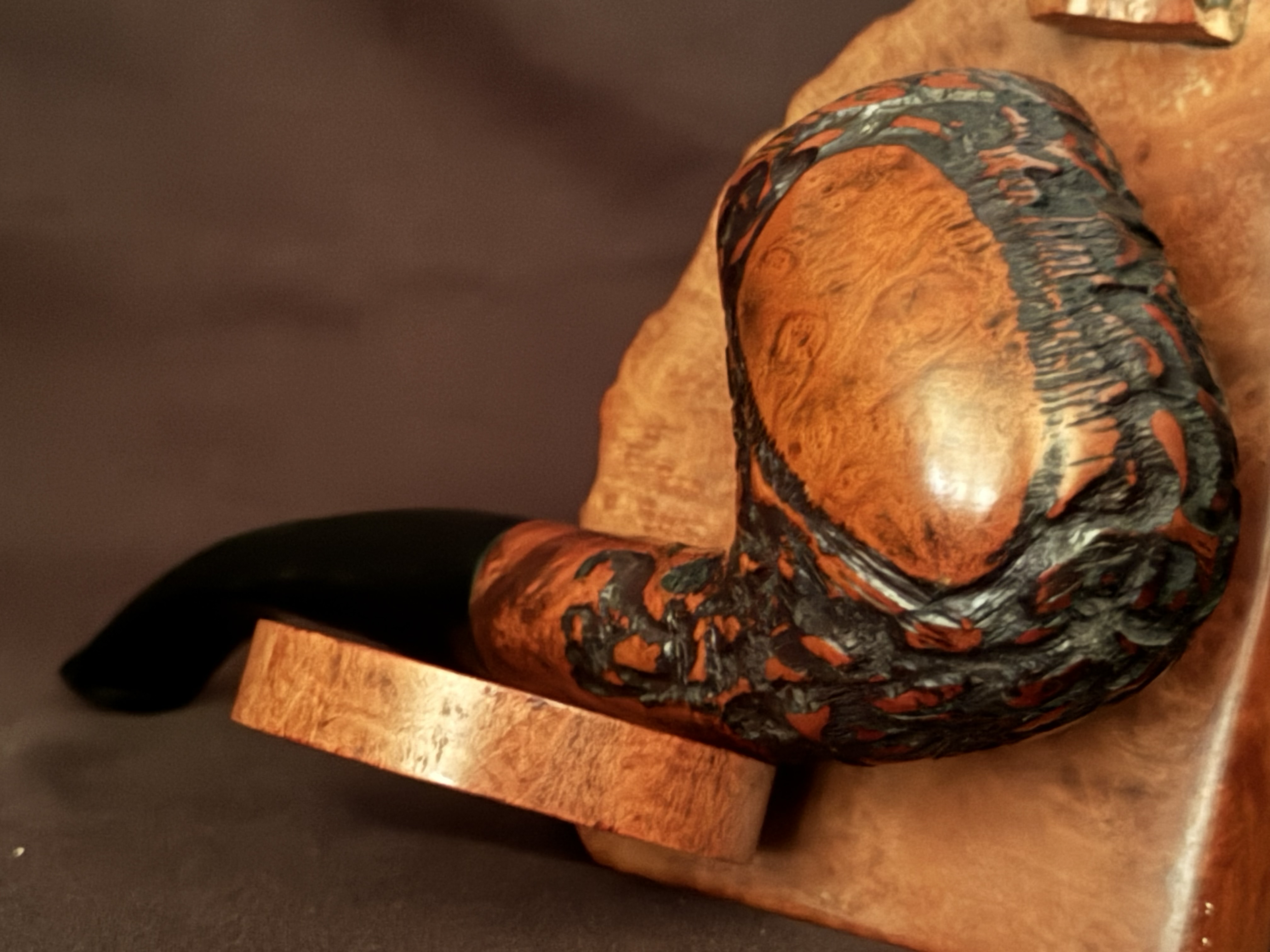 Dr Hardy Pisa Rustic Bent Billiard Estate Pipe 5