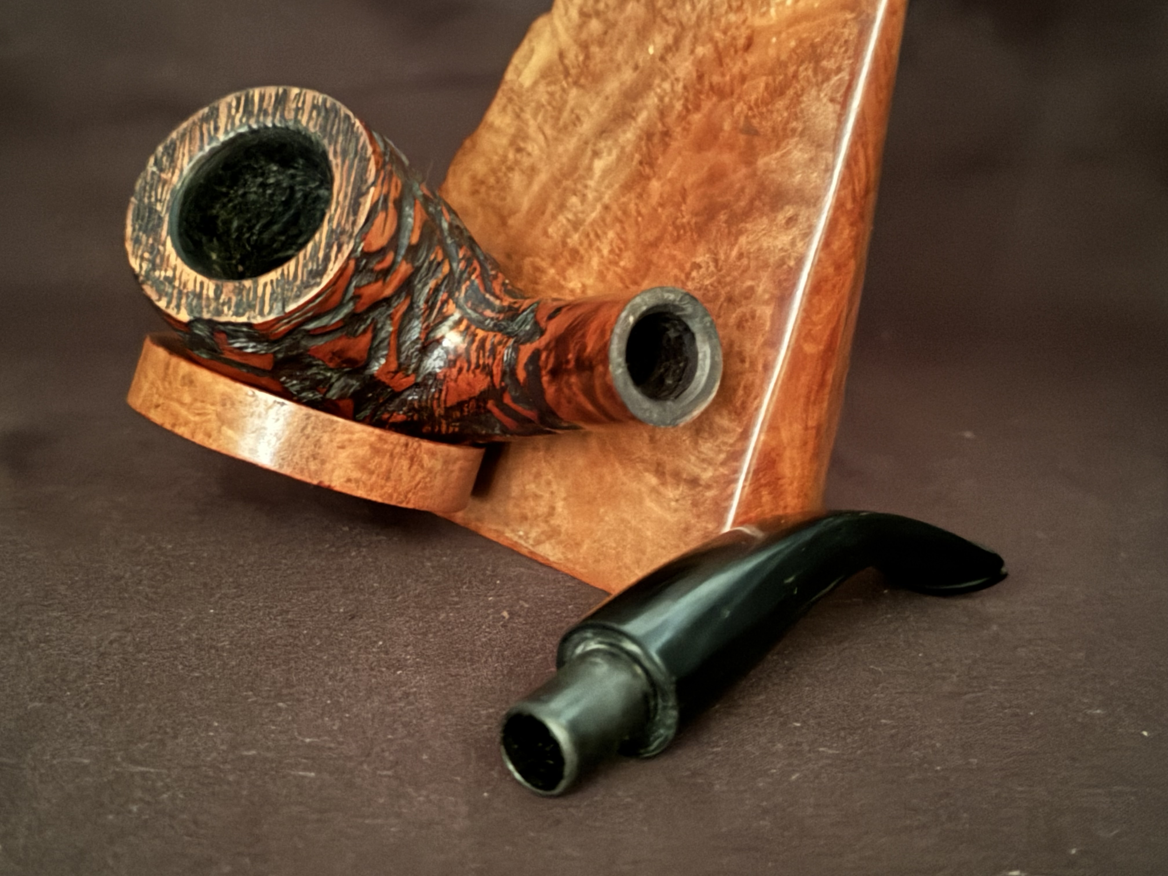 Dr Hardy Pisa Rustic Bent Billiard Estate Pipe 9