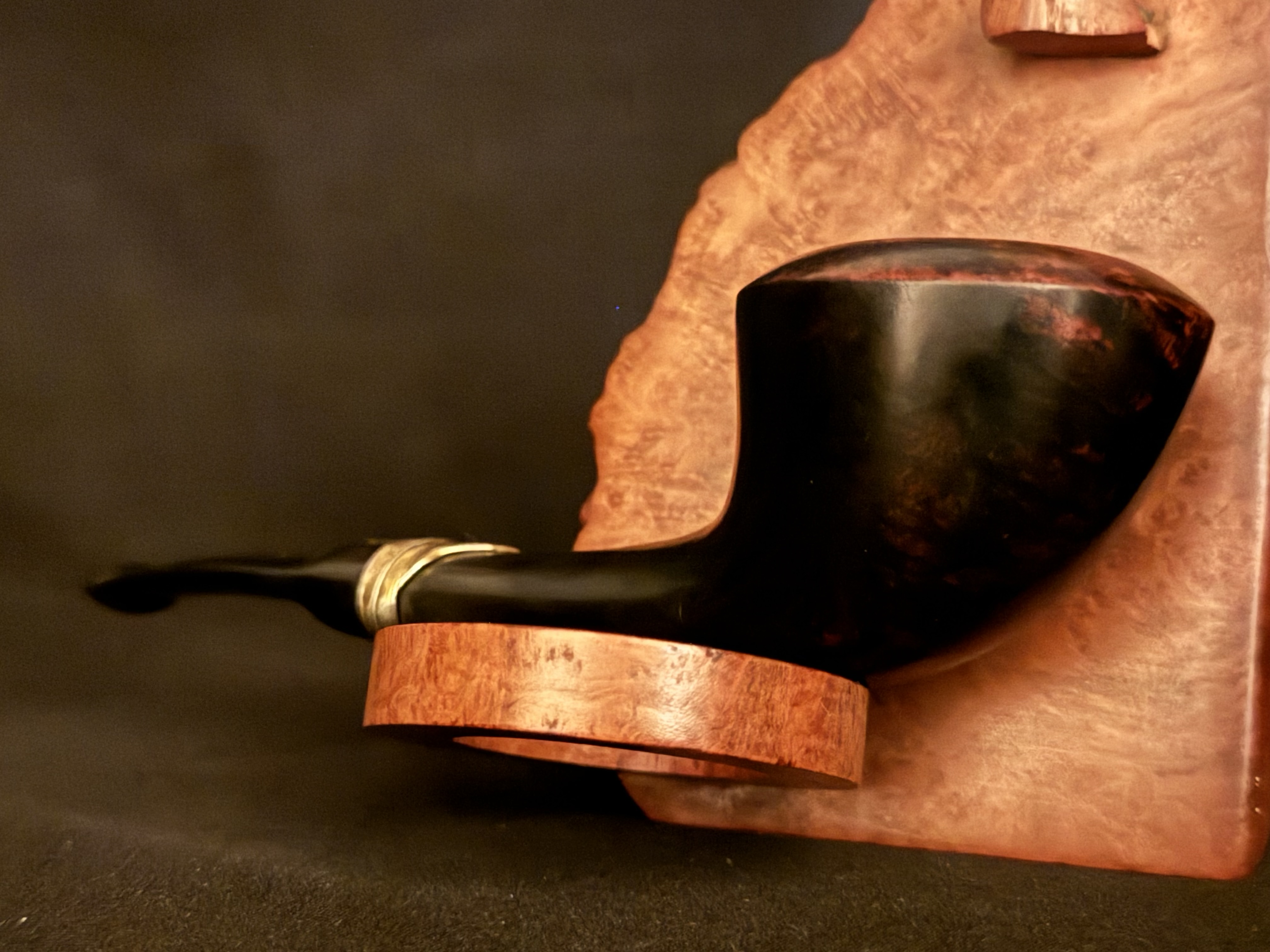 Stanwell Flora Danica Smooth Straight Acorn Vulcanite Stem Ebony Ebonite Era 1948-1998 Estate Pipe 7