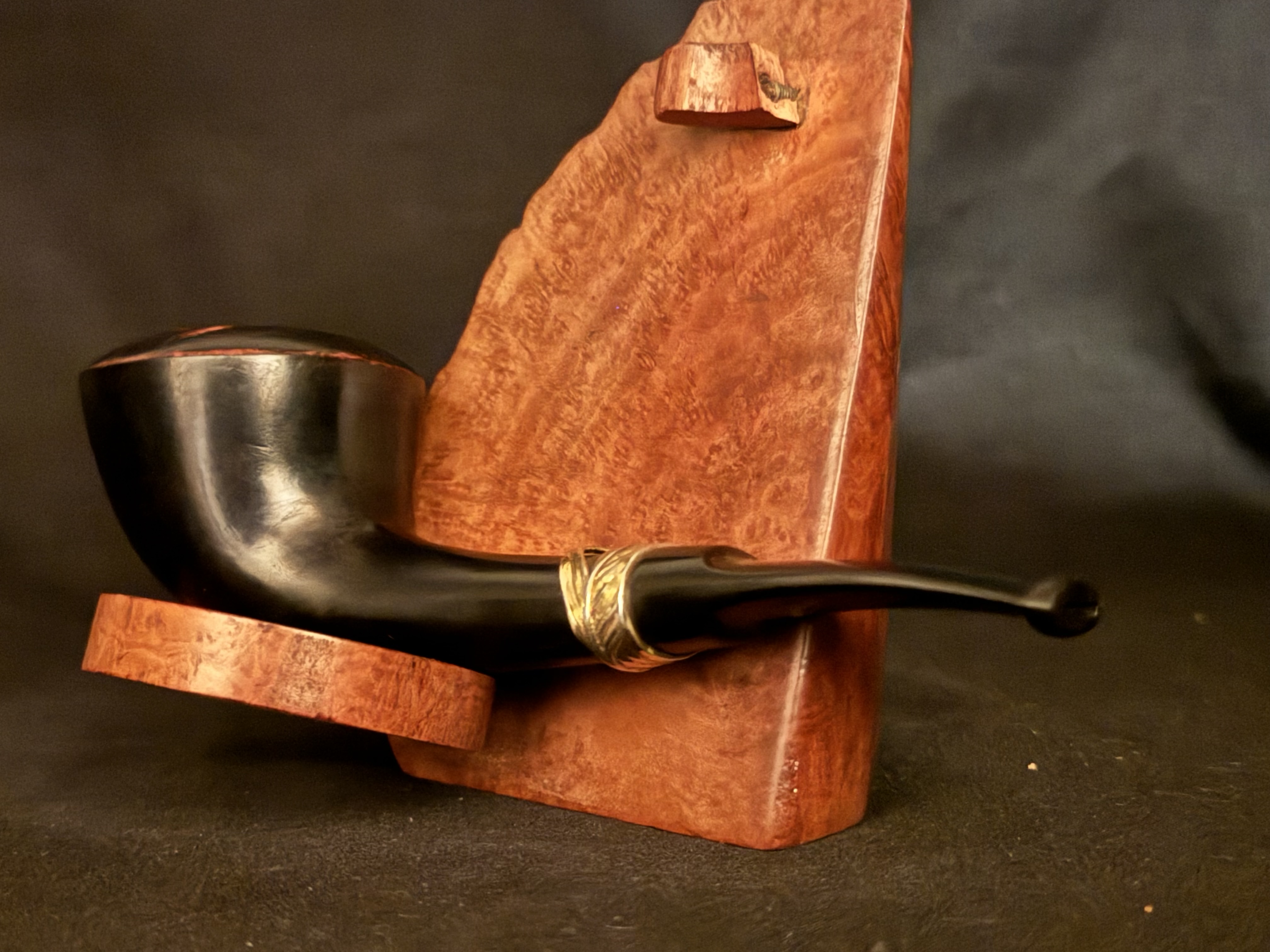Stanwell Flora Danica Smooth Straight Acorn Vulcanite Stem Ebony Ebonite Era 1948-1998 Estate Pipe 8
