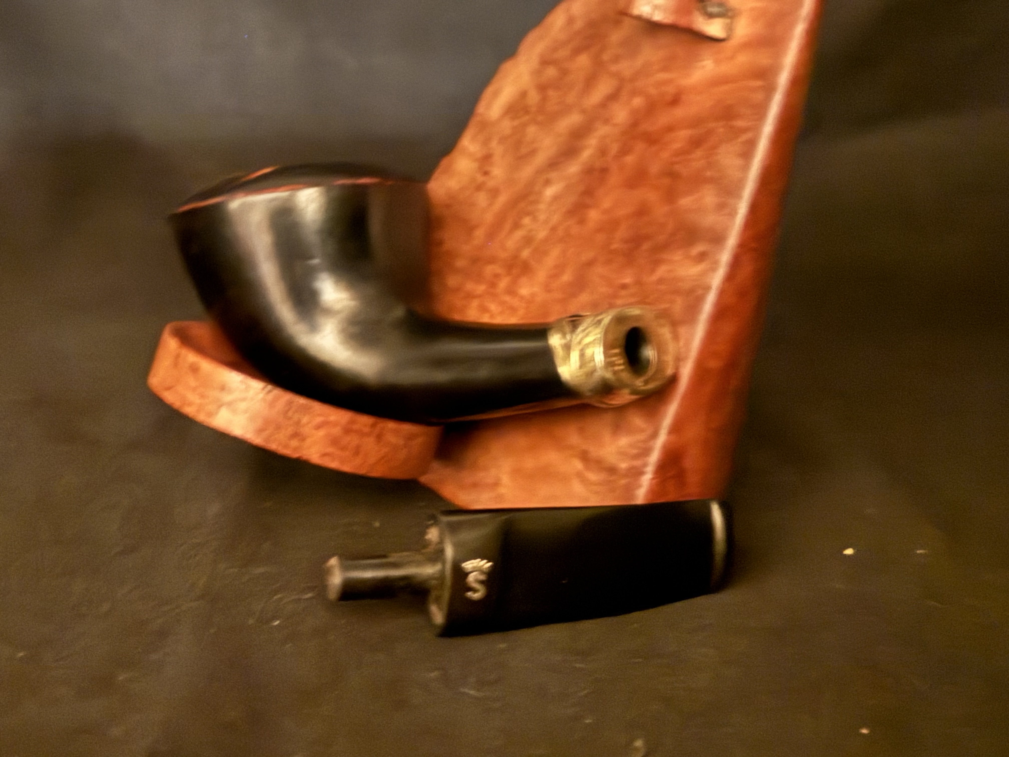 Stanwell Flora Danica Smooth Straight Acorn Vulcanite Stem Ebony Ebonite Era 1948-1998 Estate Pipe 9