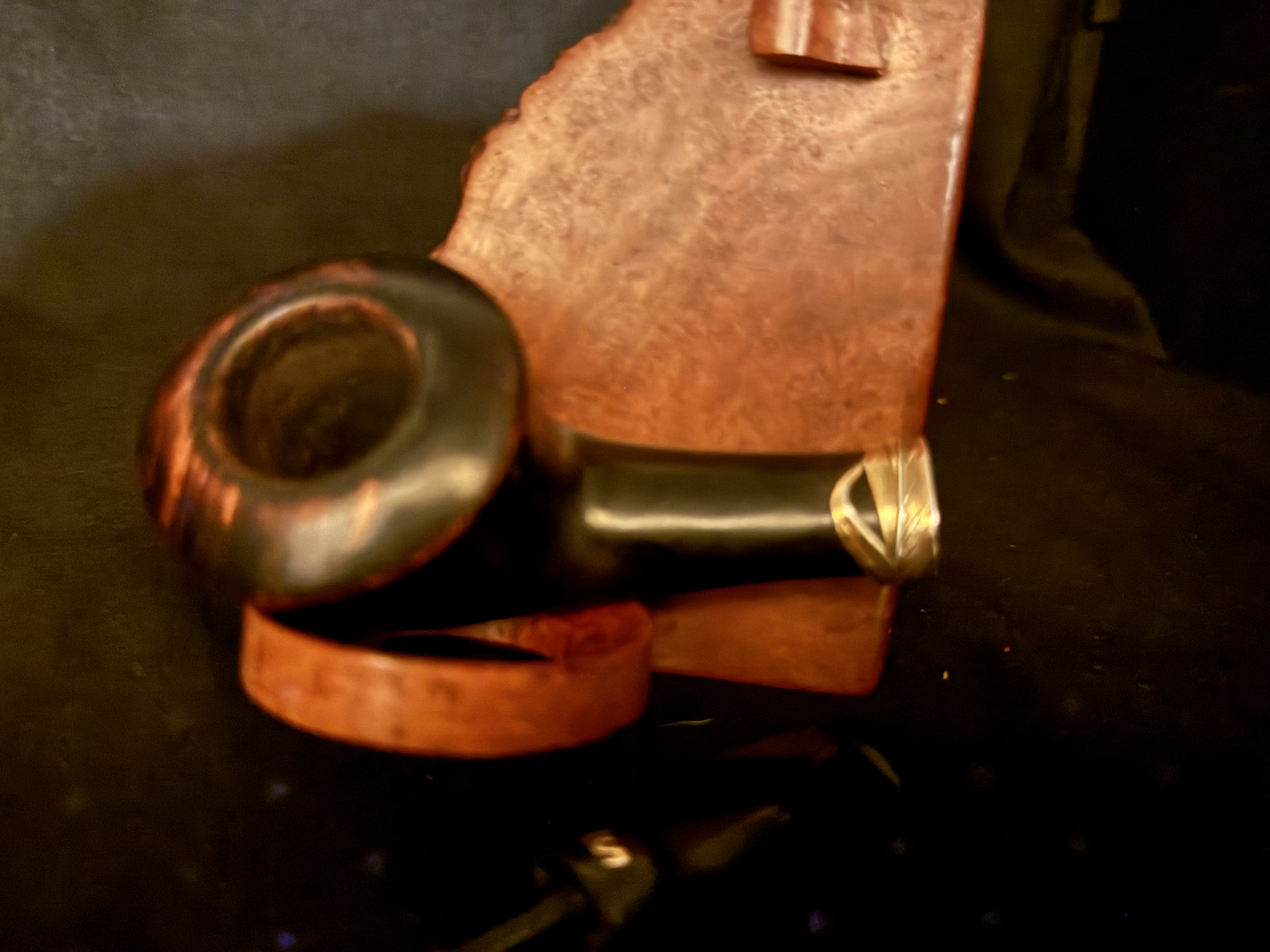 Stanwell Flora Danica Smooth Straight Acorn Vulcanite Stem Ebony Ebonite Era 1948-1998 Estate Pipe 11