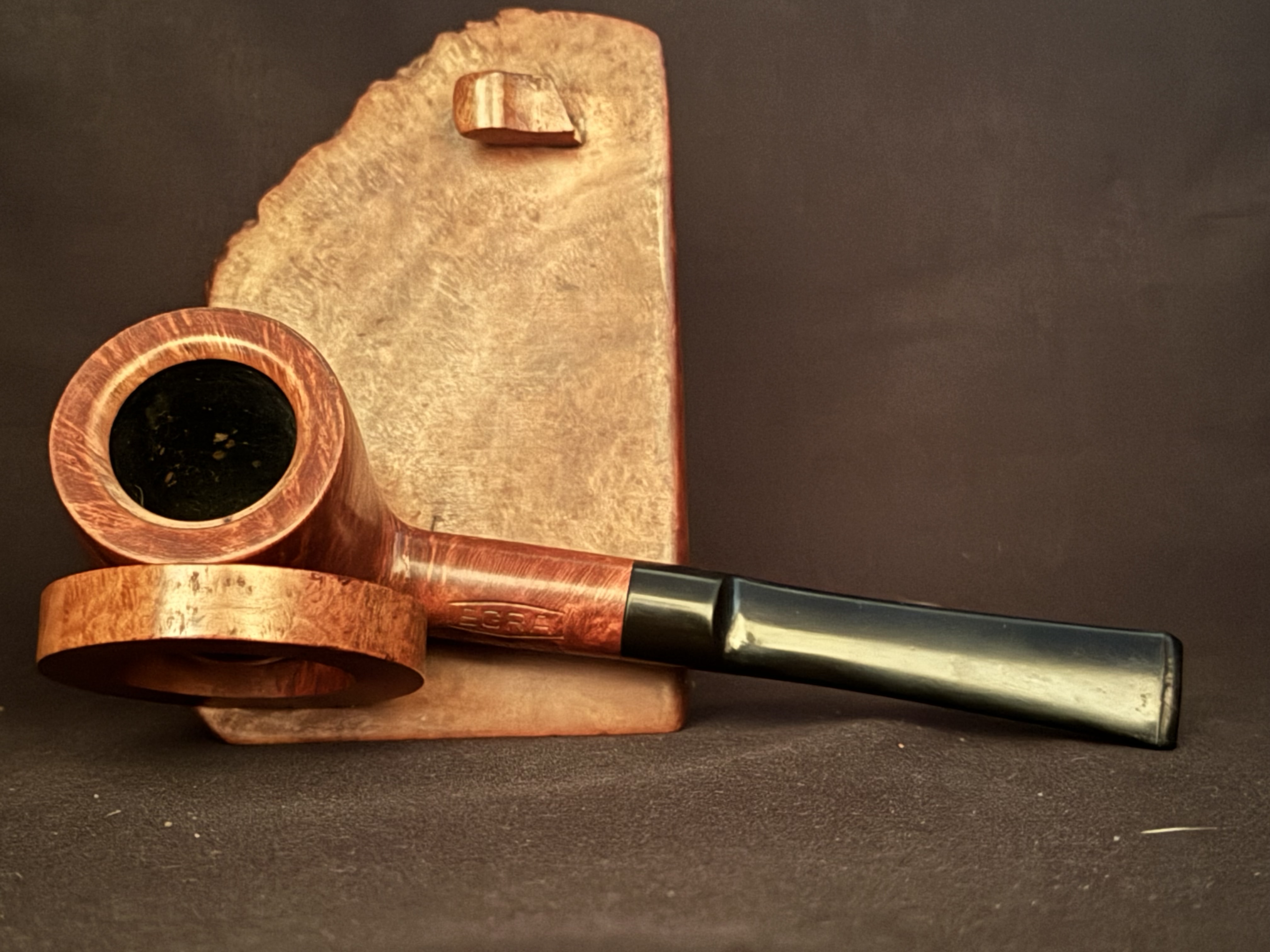 Egra Bruyere Capri 515/8, Vulcanite Saddle Stem, Estate Pipe 5