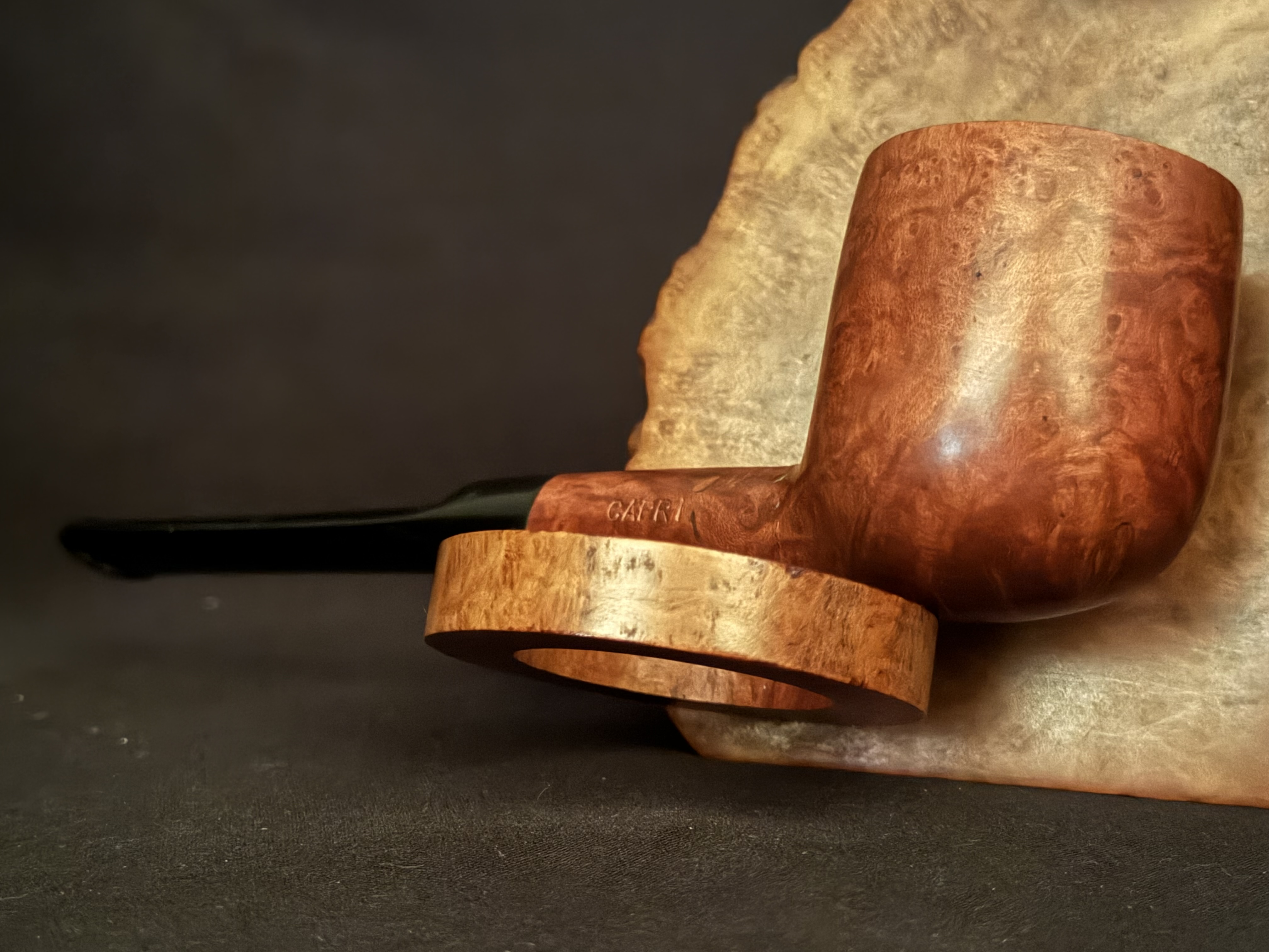 Egra Bruyere Capri 515/8, Vulcanite Saddle Stem, Estate Pipe 7