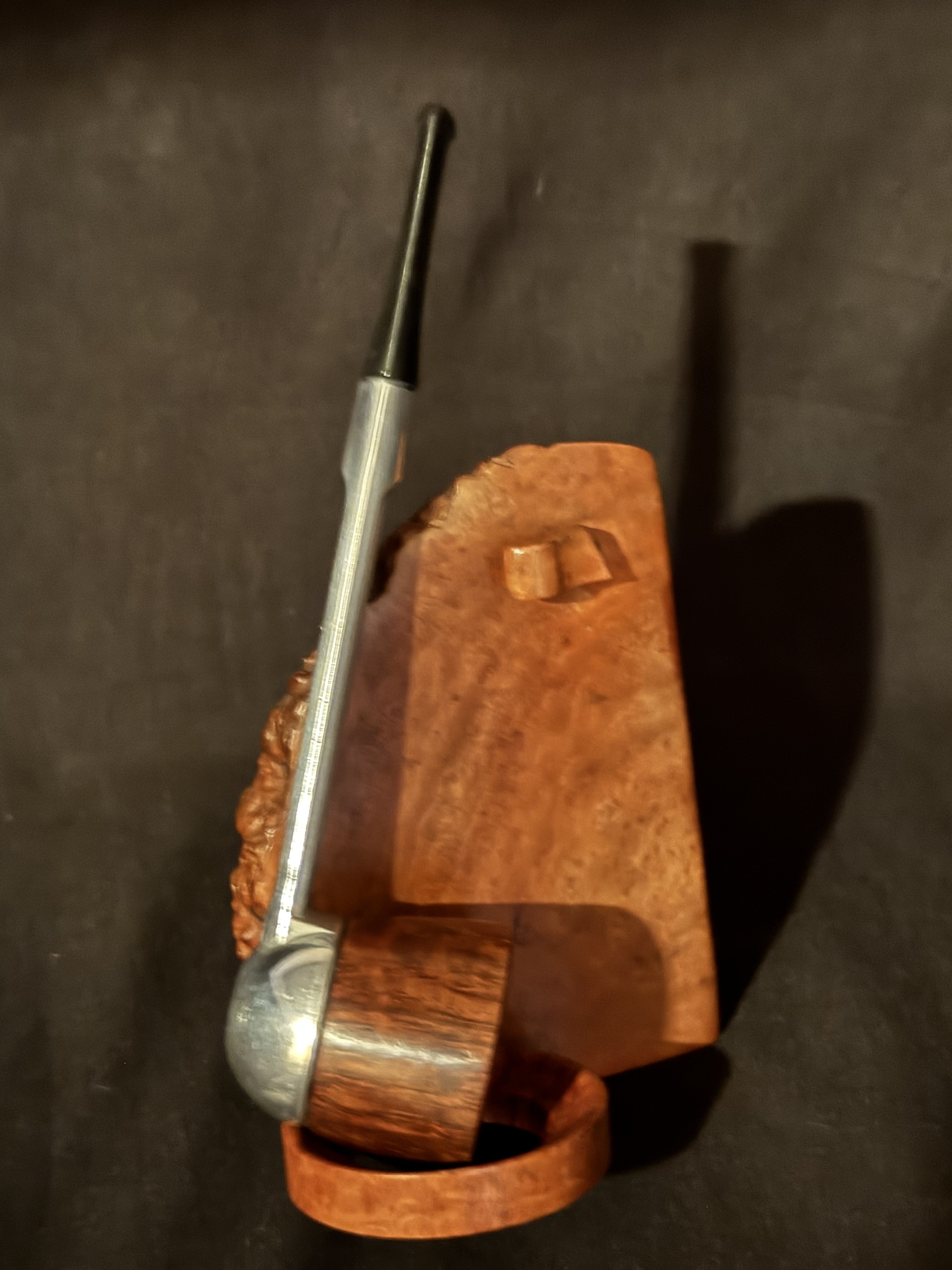 Falcon FD 3 Straight Smooth Dublin Metal Smoking Pipe Estate