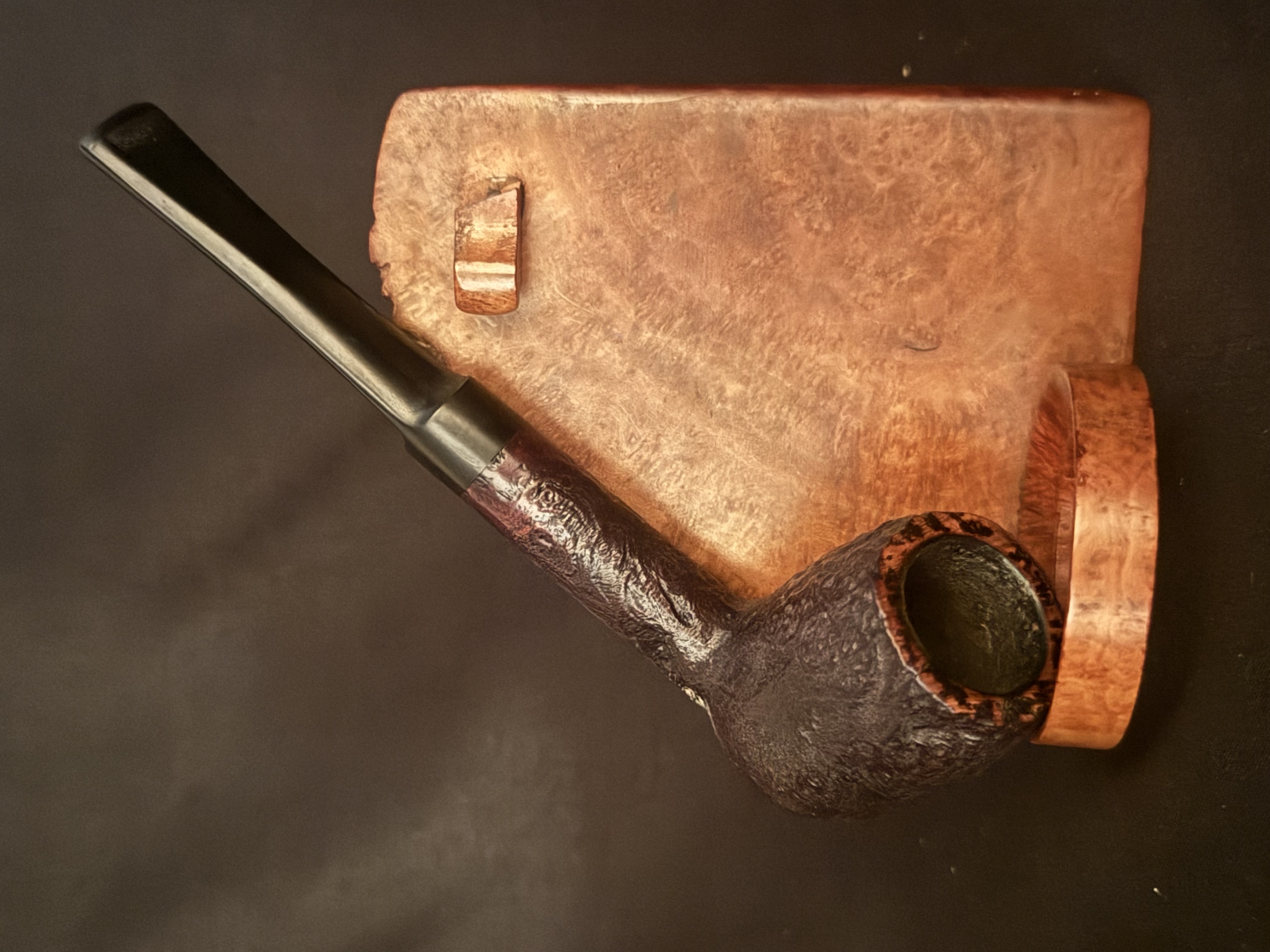 Farway London 534 Classic Sandblast Straight Billiard Estate Pipe 2