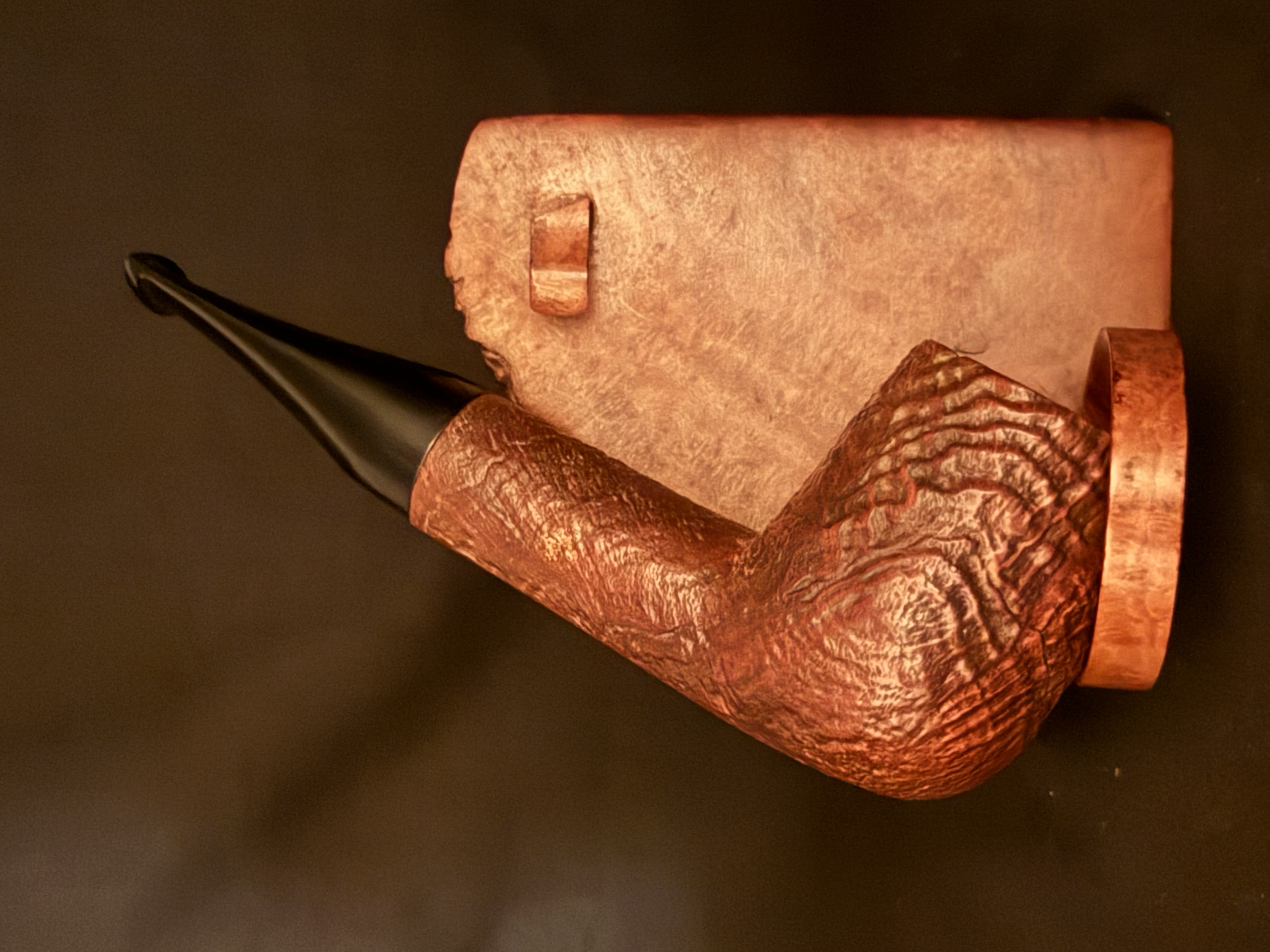 HHB STARLINE 3000 Straight Sandblast Billiard Estate Pipe 2