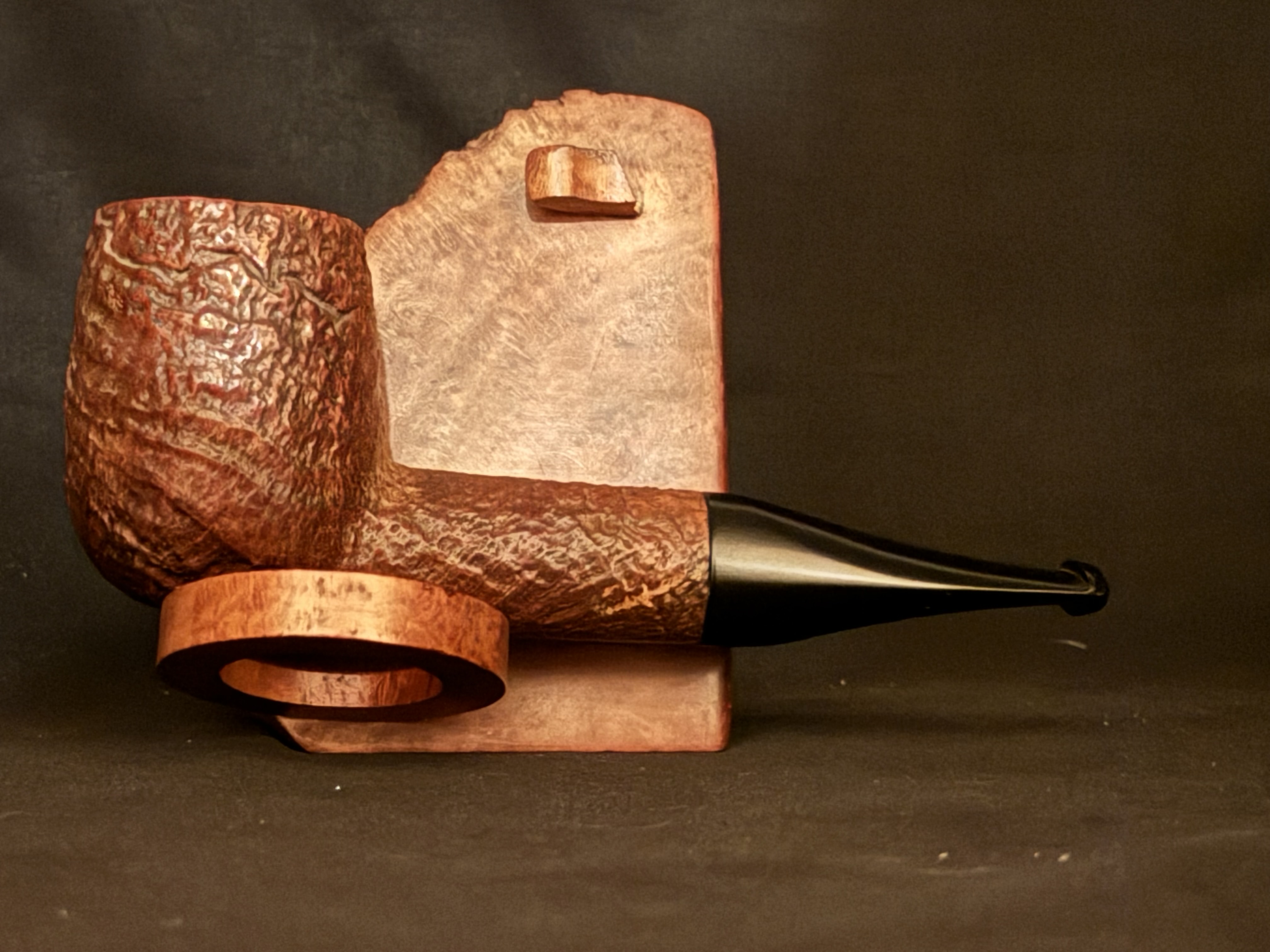 HHB STARLINE 3000 Straight Sandblast Billiard Estate Pipe 3