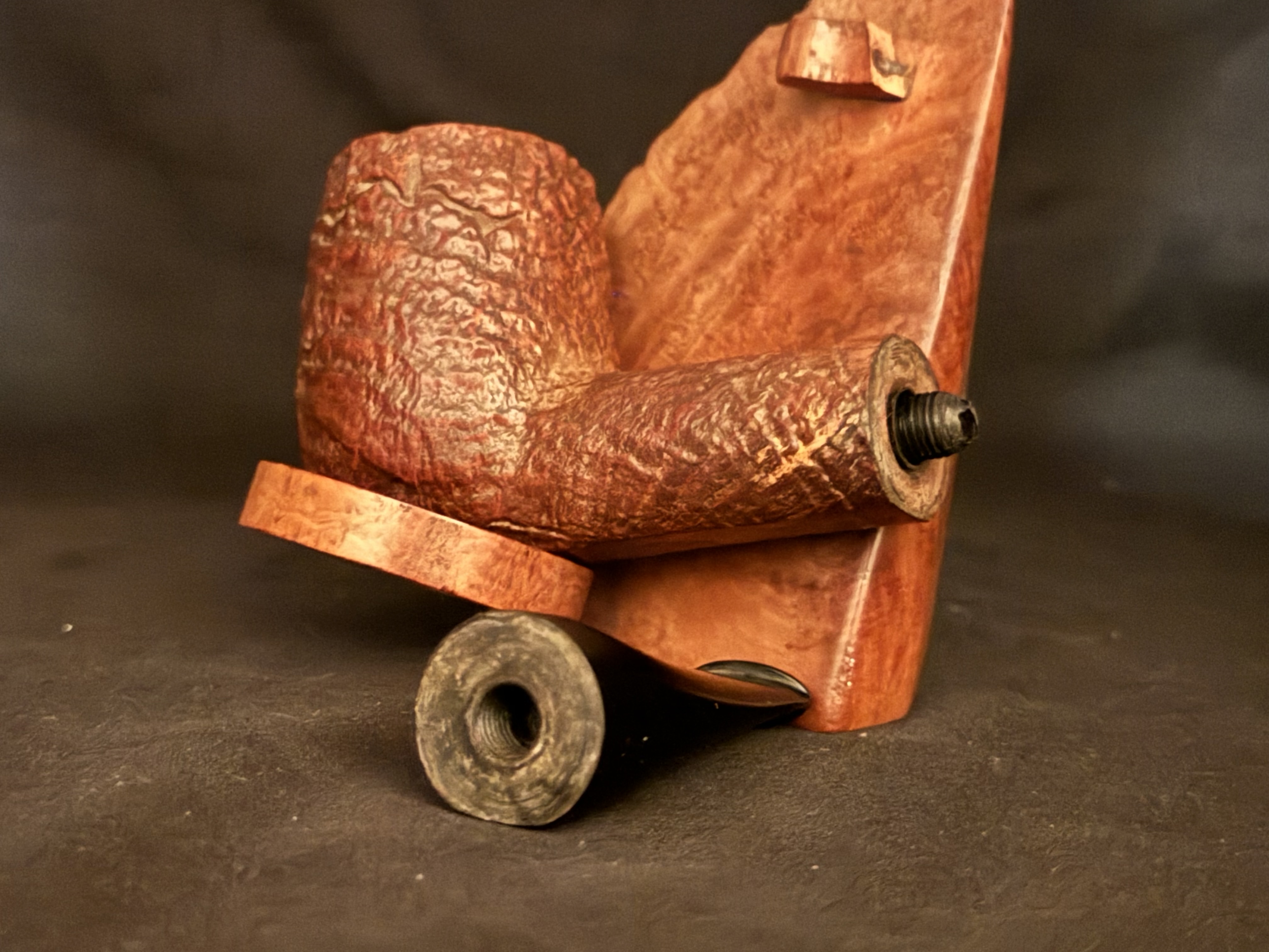 HHB STARLINE 3000 Straight Sandblast Billiard Estate Pipe 9