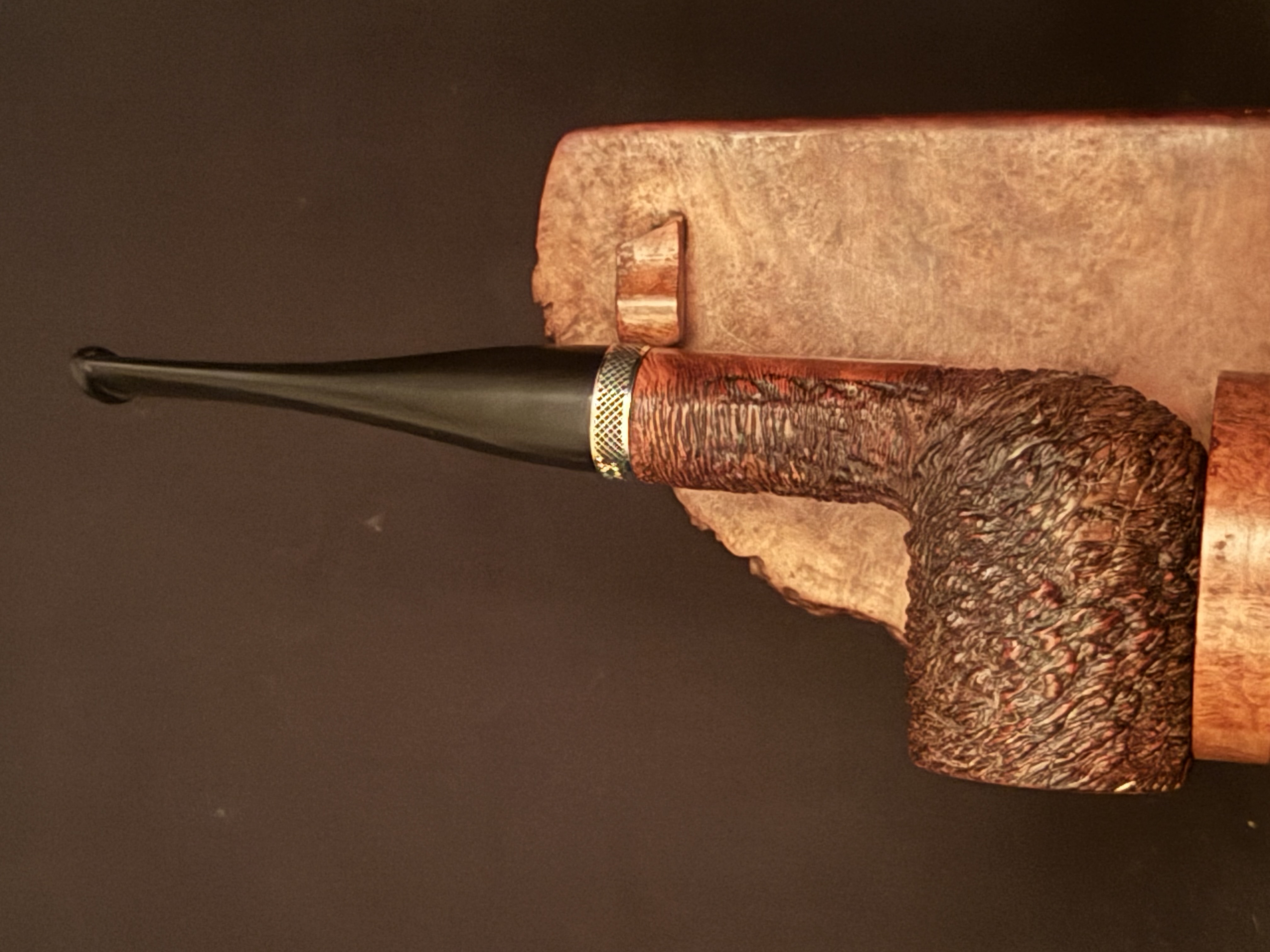 Fe - Ro Sandblasted Straight Billiard Estate Pipe