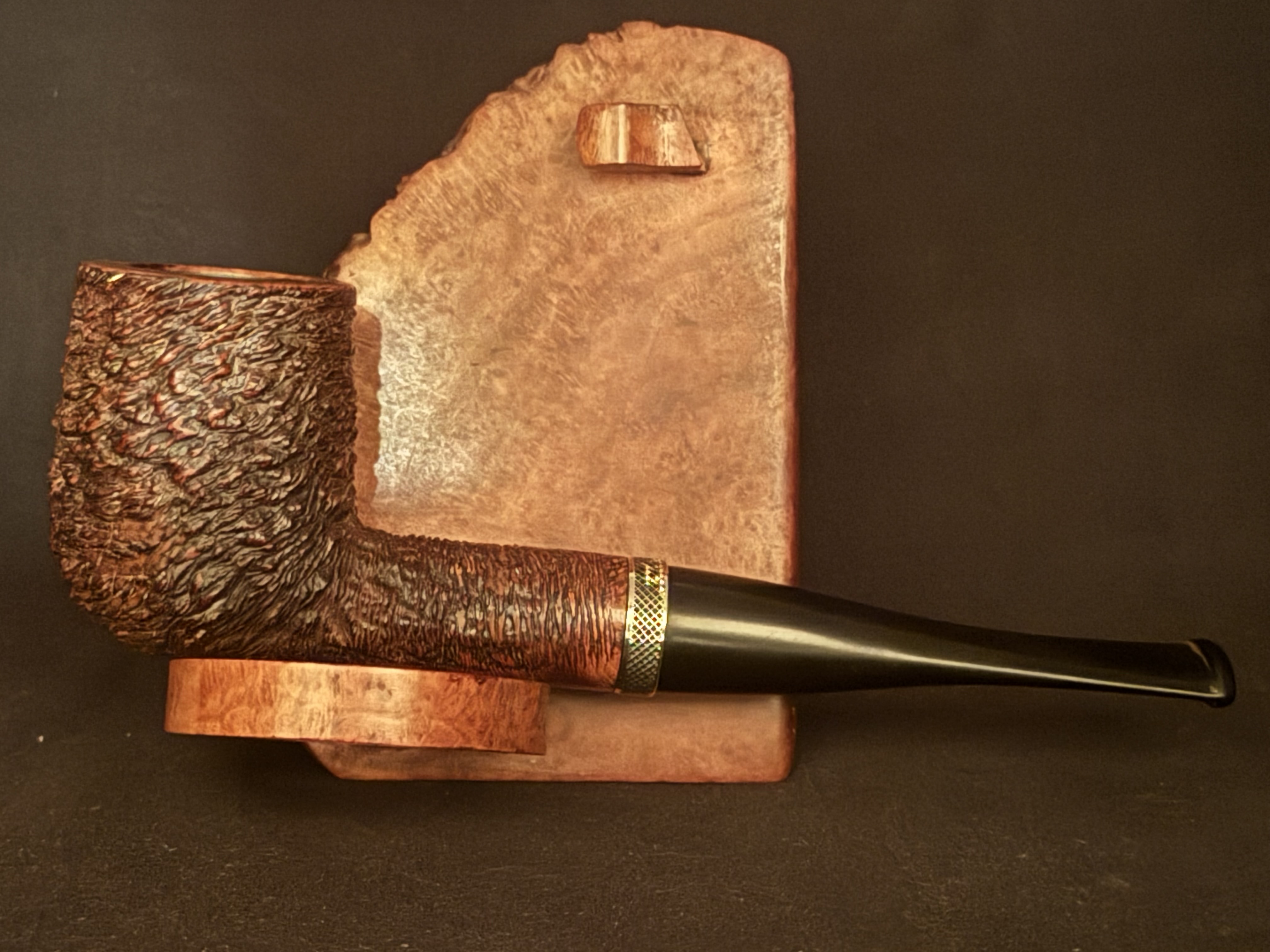 Fe - Ro Sandblasted Straight Billiard Estate Pipe 3