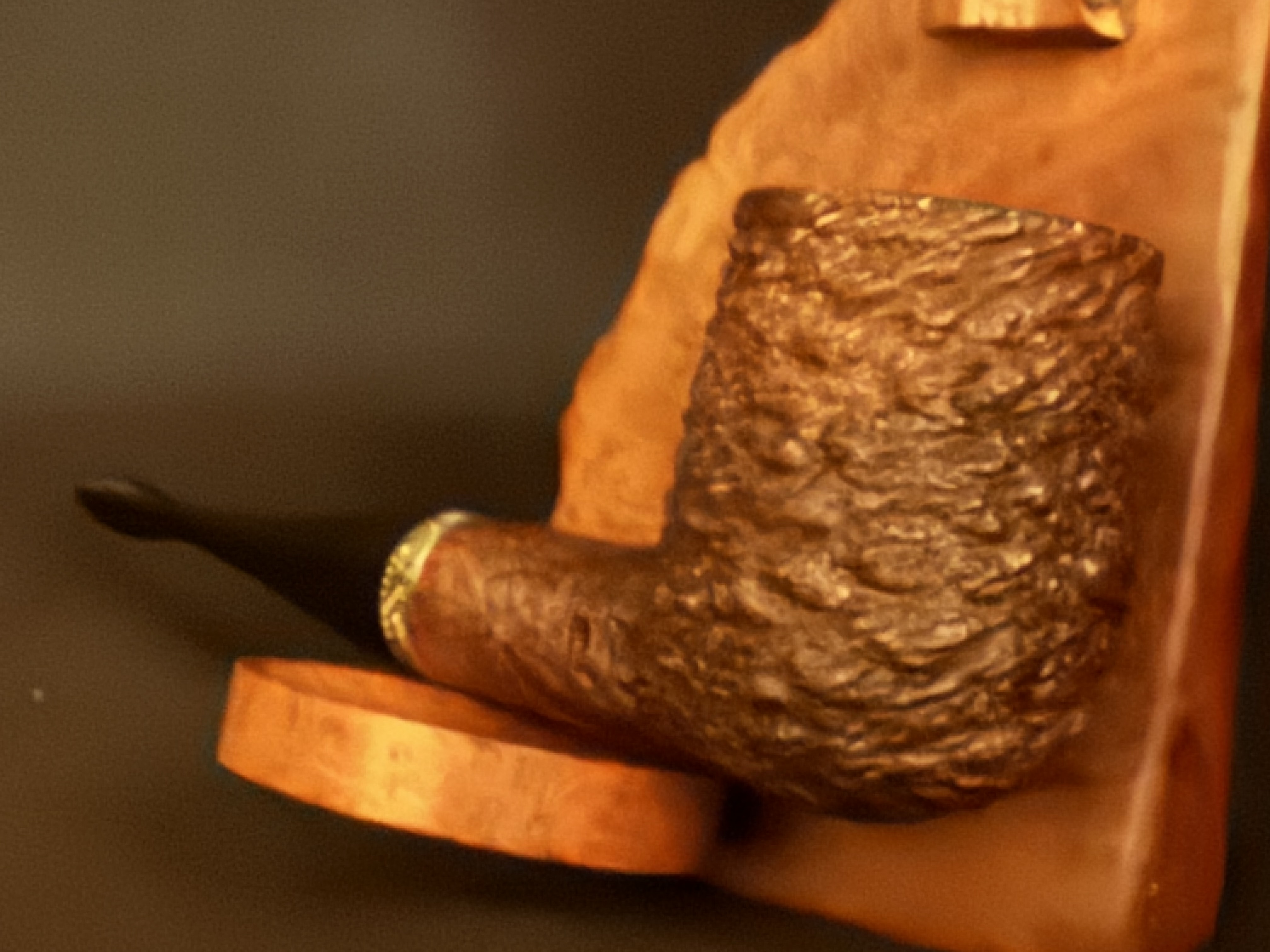 Fe - Ro Sandblasted Straight Billiard Estate Pipe 7