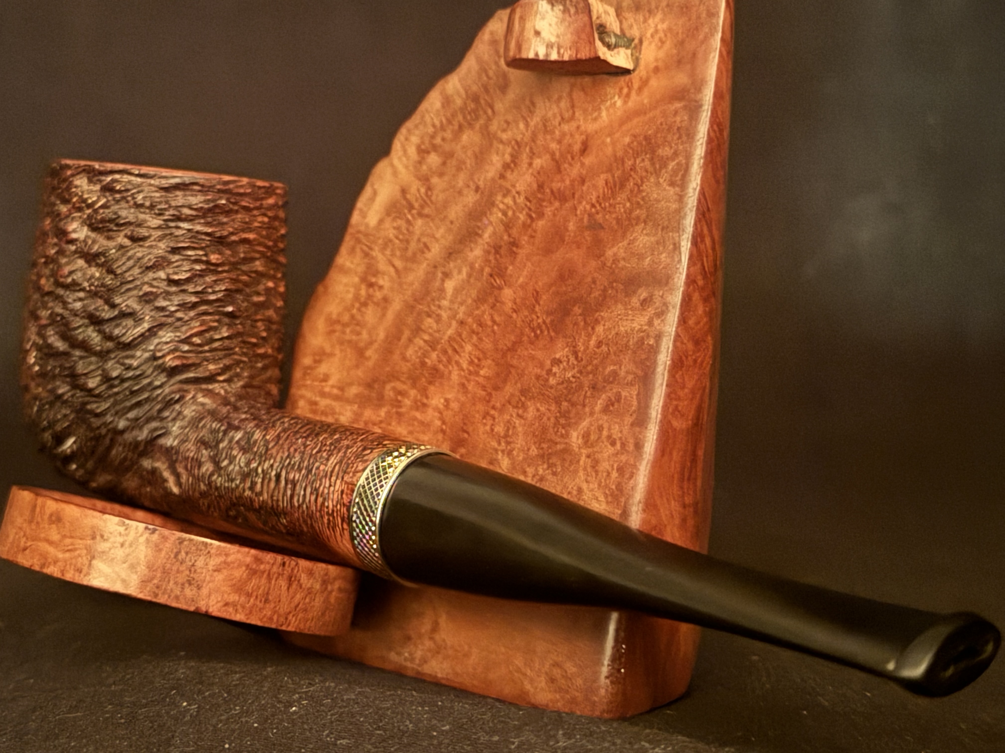 Fe - Ro Sandblasted Straight Billiard Estate Pipe 10