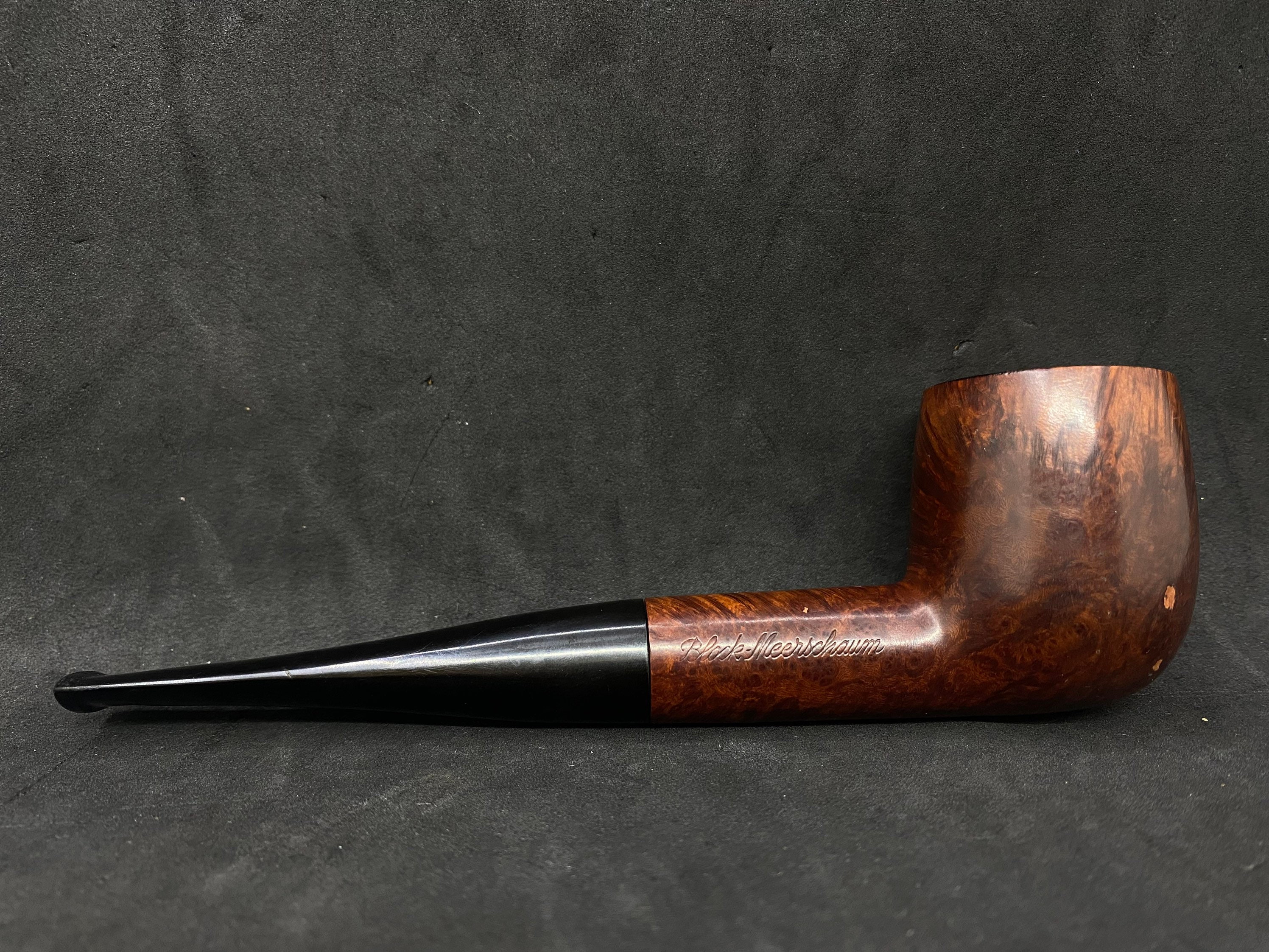 French Estate CHAP Bruyere 512 Meerschaum Insert Smooth Straight Billiard 2