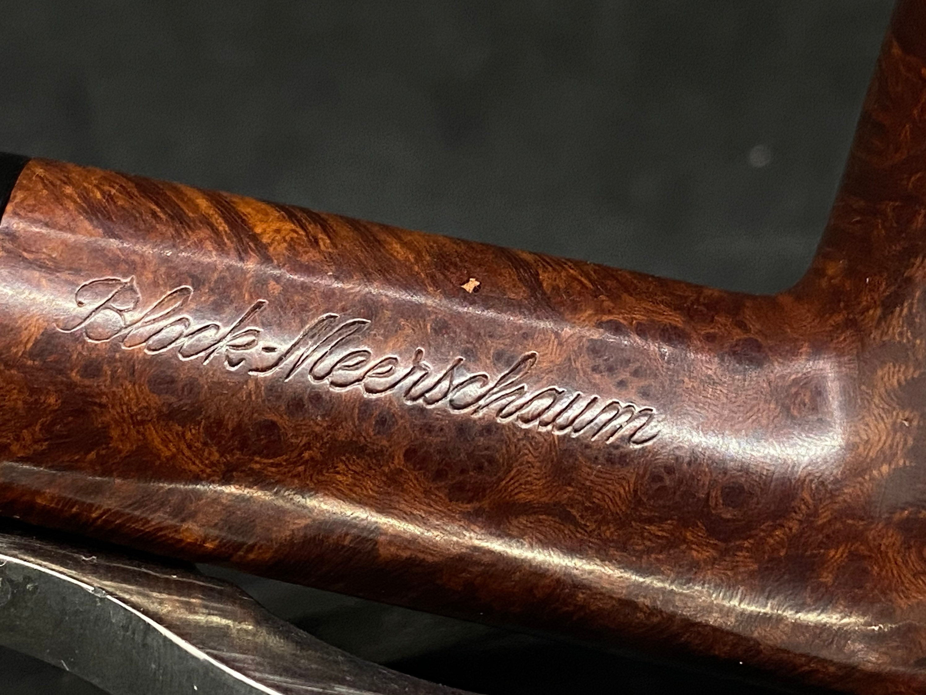 French Estate CHAP Bruyere 512 Meerschaum Insert Smooth Straight Billiard 7