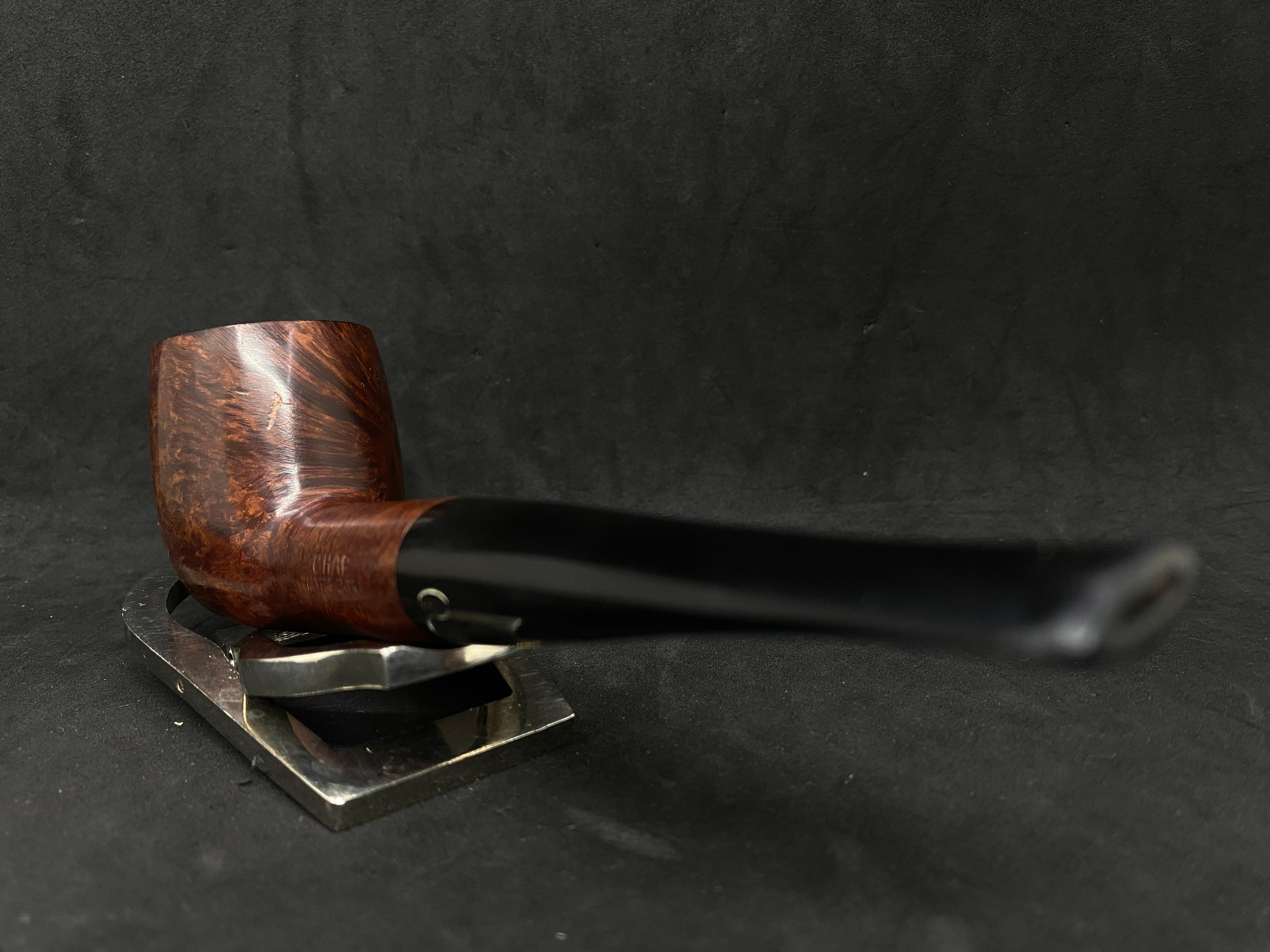 French Estate CHAP Bruyere 512 Meerschaum Insert Smooth Straight Billiard 8