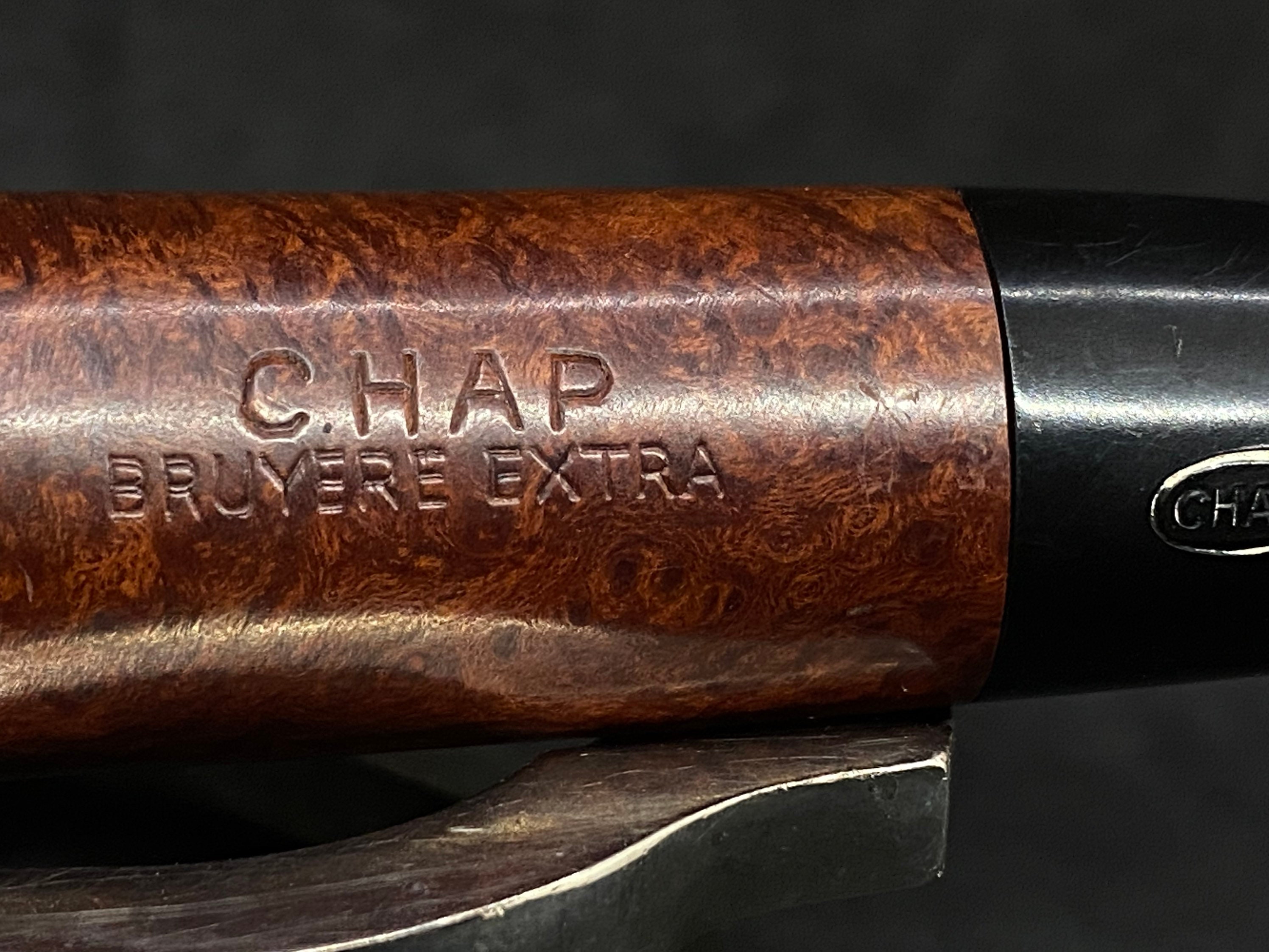 French Estate CHAP Bruyere 512 Meerschaum Insert Smooth Straight Billiard 9