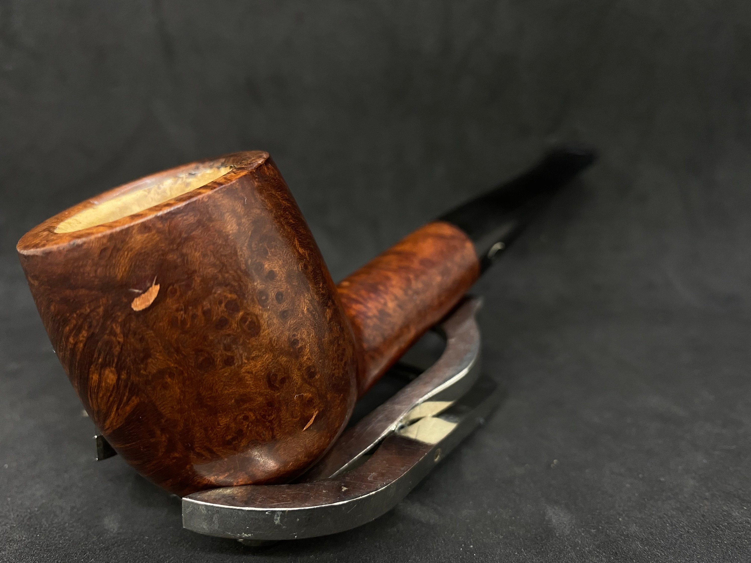 French Estate CHAP Bruyere 512 Meerschaum Insert Smooth Straight Billiard 10