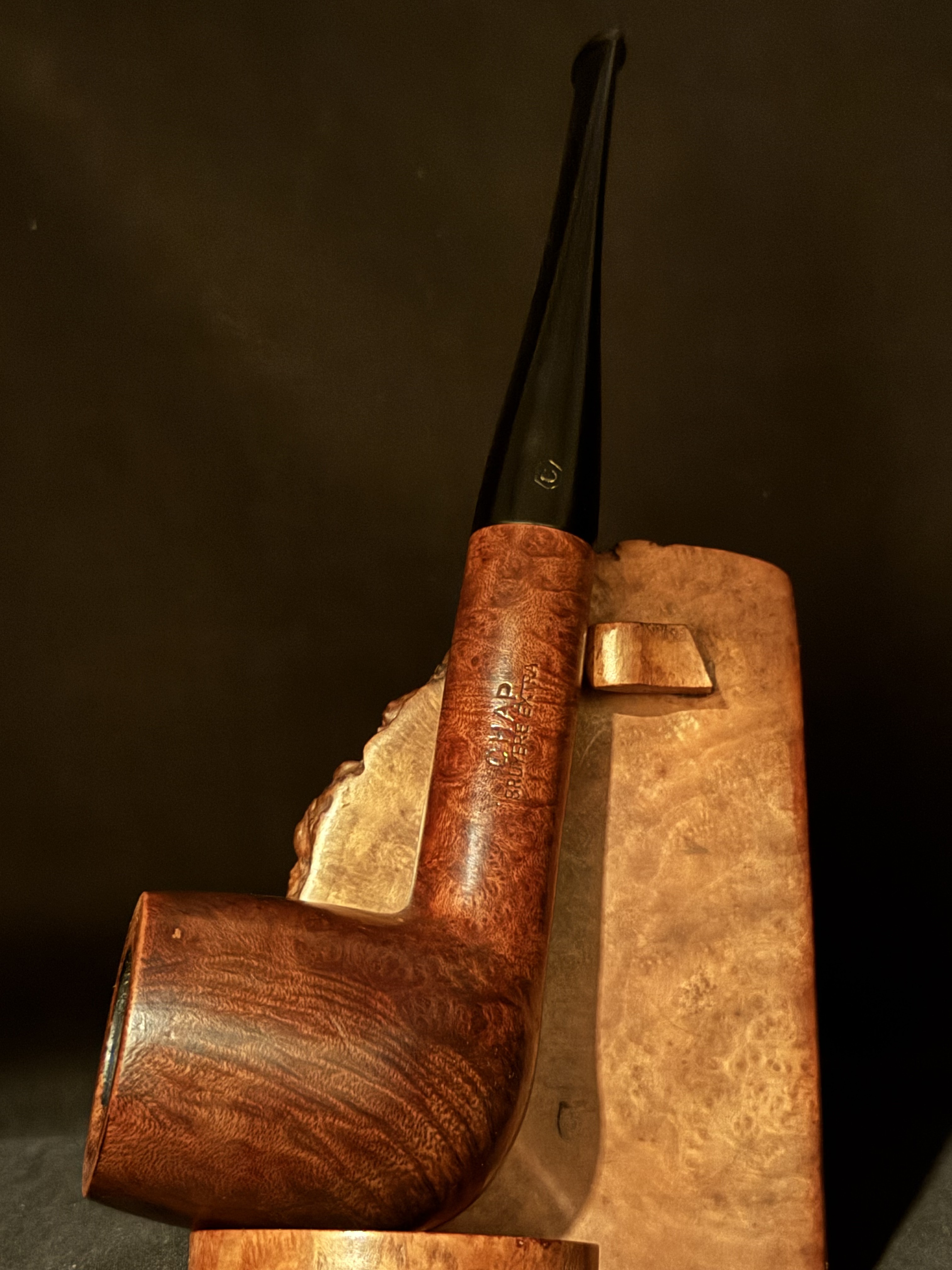 CHAP Large Smooth Straight Billiard Estate Pipe - French, Vulcanite Fishtail Stem, No Filter 8