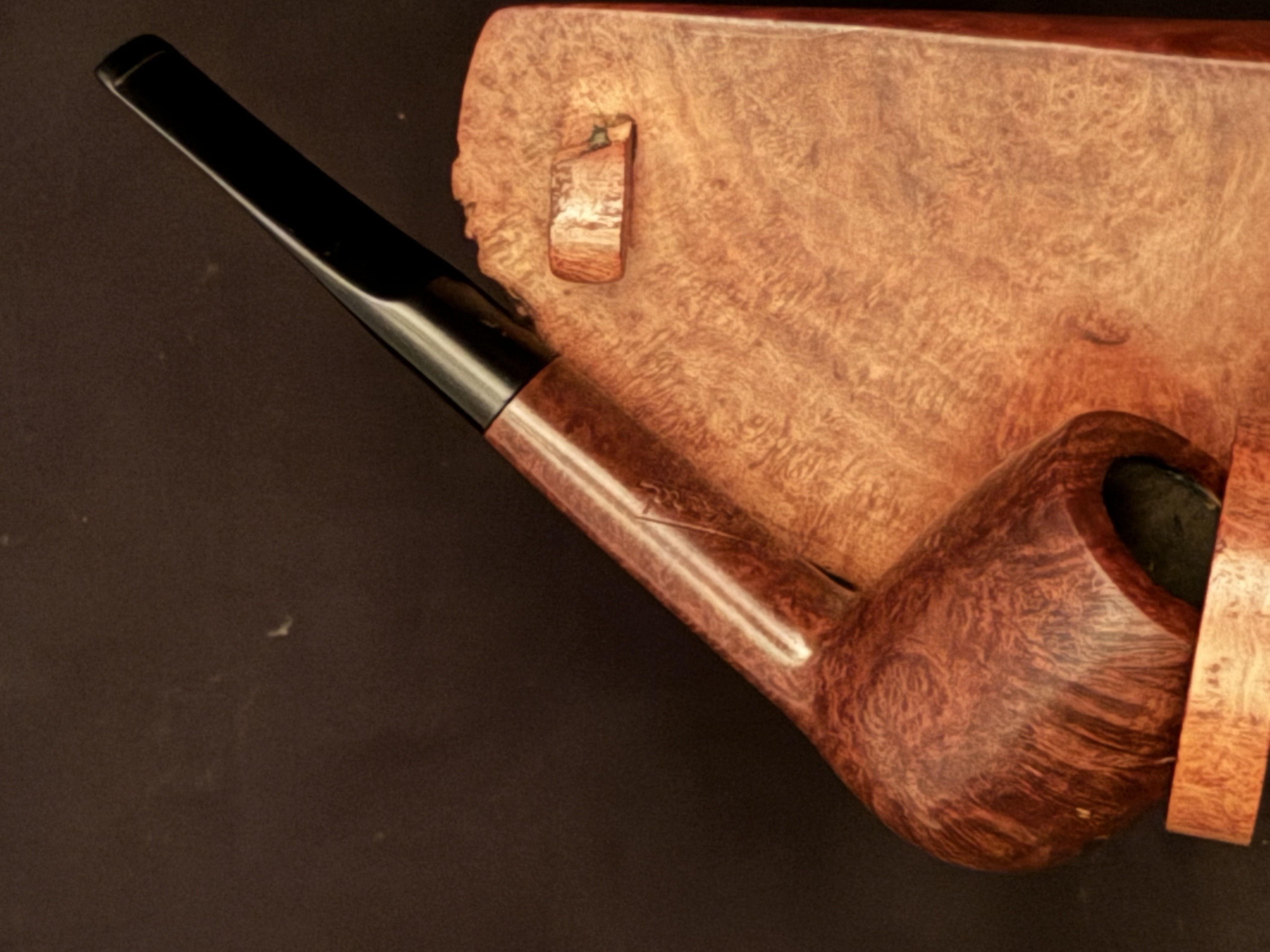 Vuillard Dr Max 620S Saint Claude Smooth Billiard Vulcanite Saddle Stem Estate Pipe 2