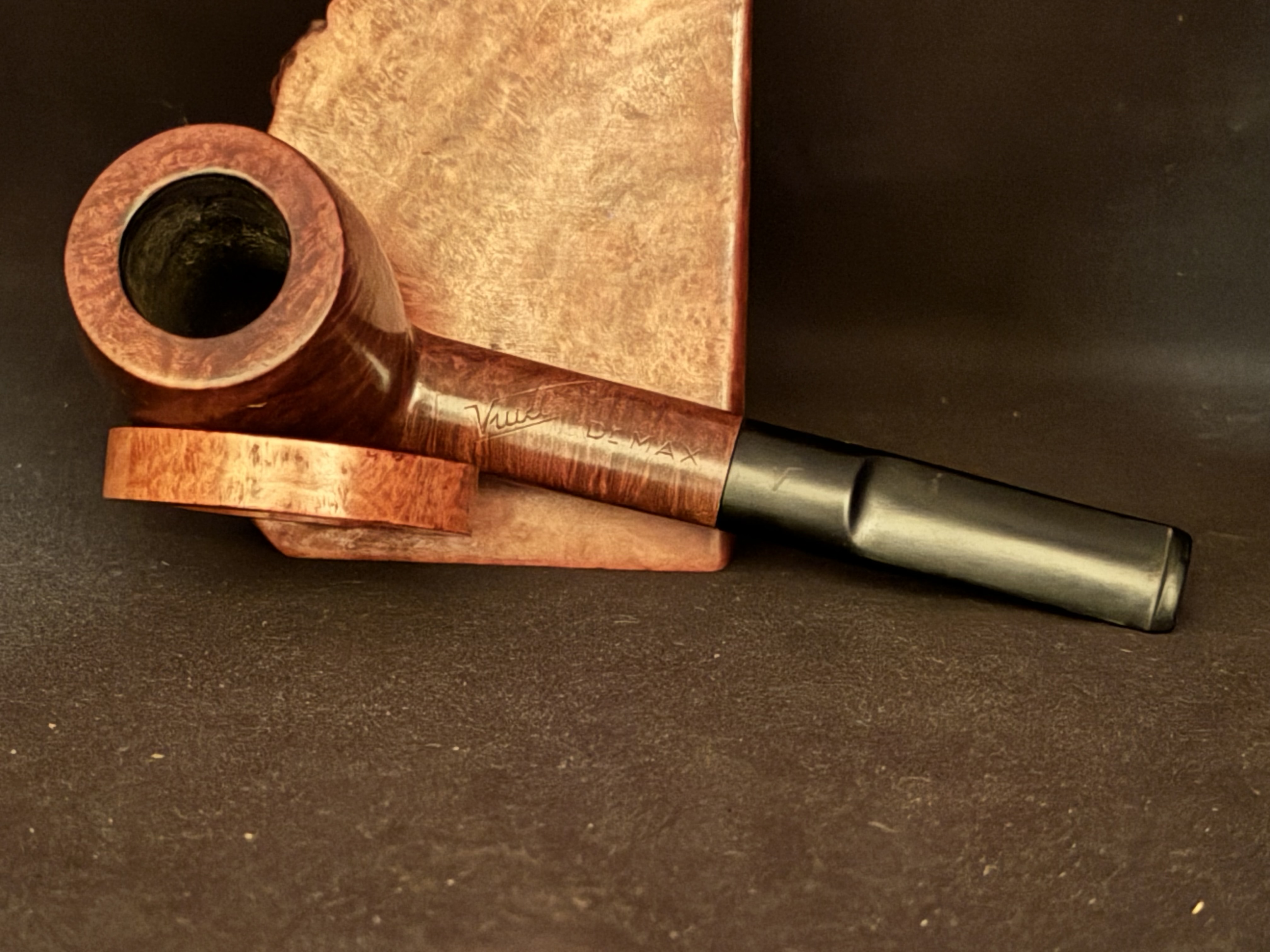 Vuillard Dr Max 620S Saint Claude Smooth Billiard Vulcanite Saddle Stem Estate Pipe 5