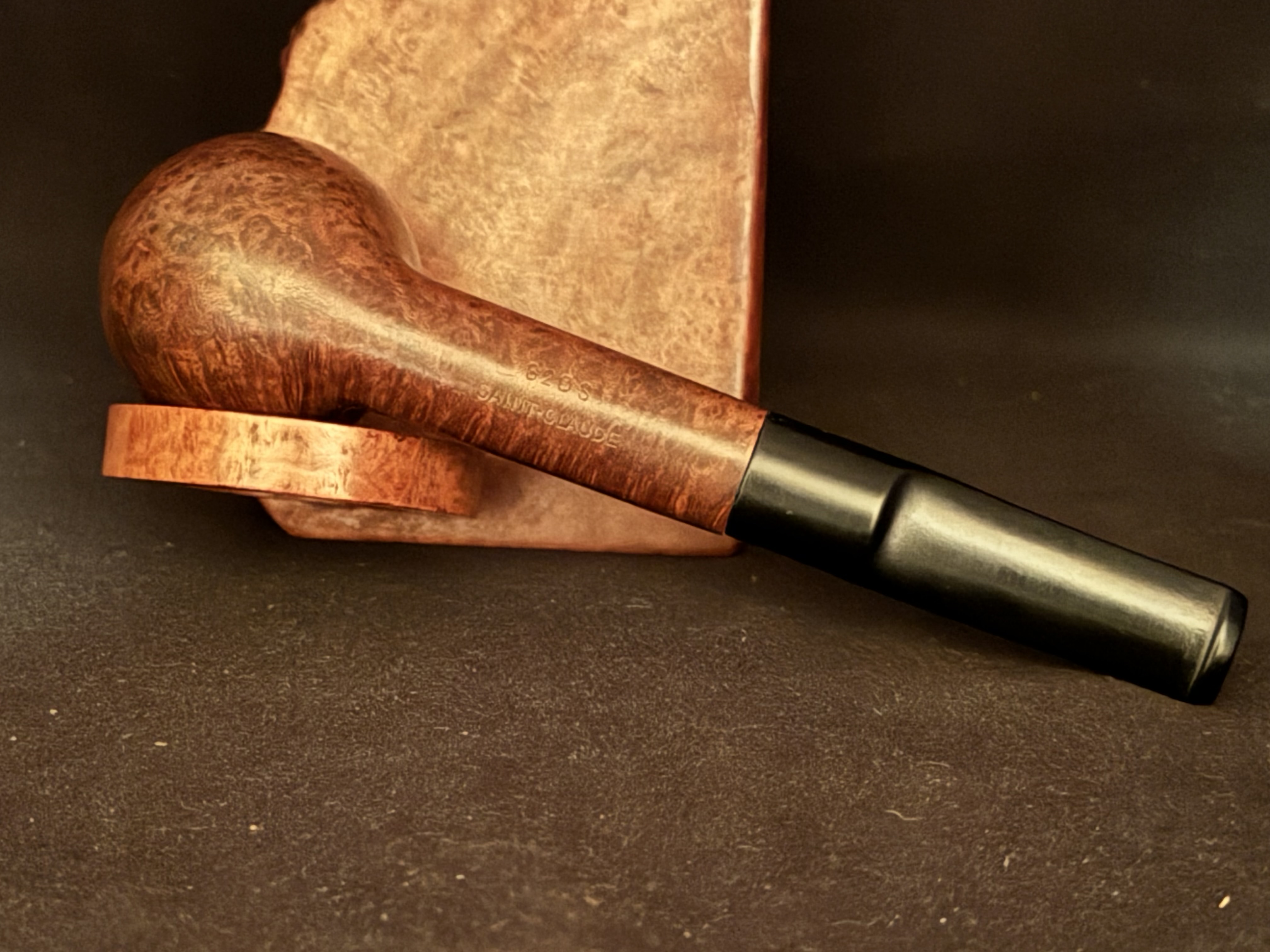 Vuillard Dr Max 620S Saint Claude Smooth Billiard Vulcanite Saddle Stem Estate Pipe 6