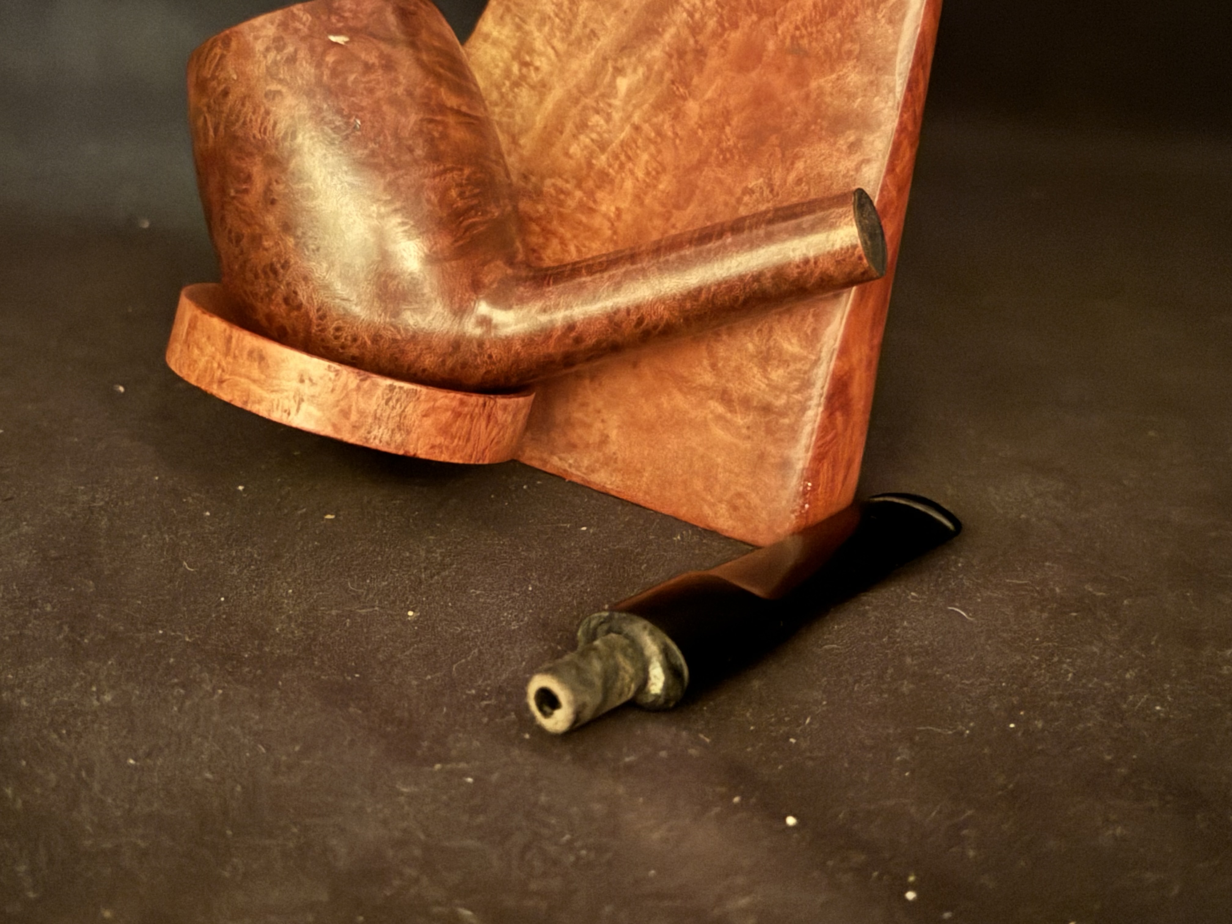 Vuillard Dr Max 620S Saint Claude Smooth Billiard Vulcanite Saddle Stem Estate Pipe 9