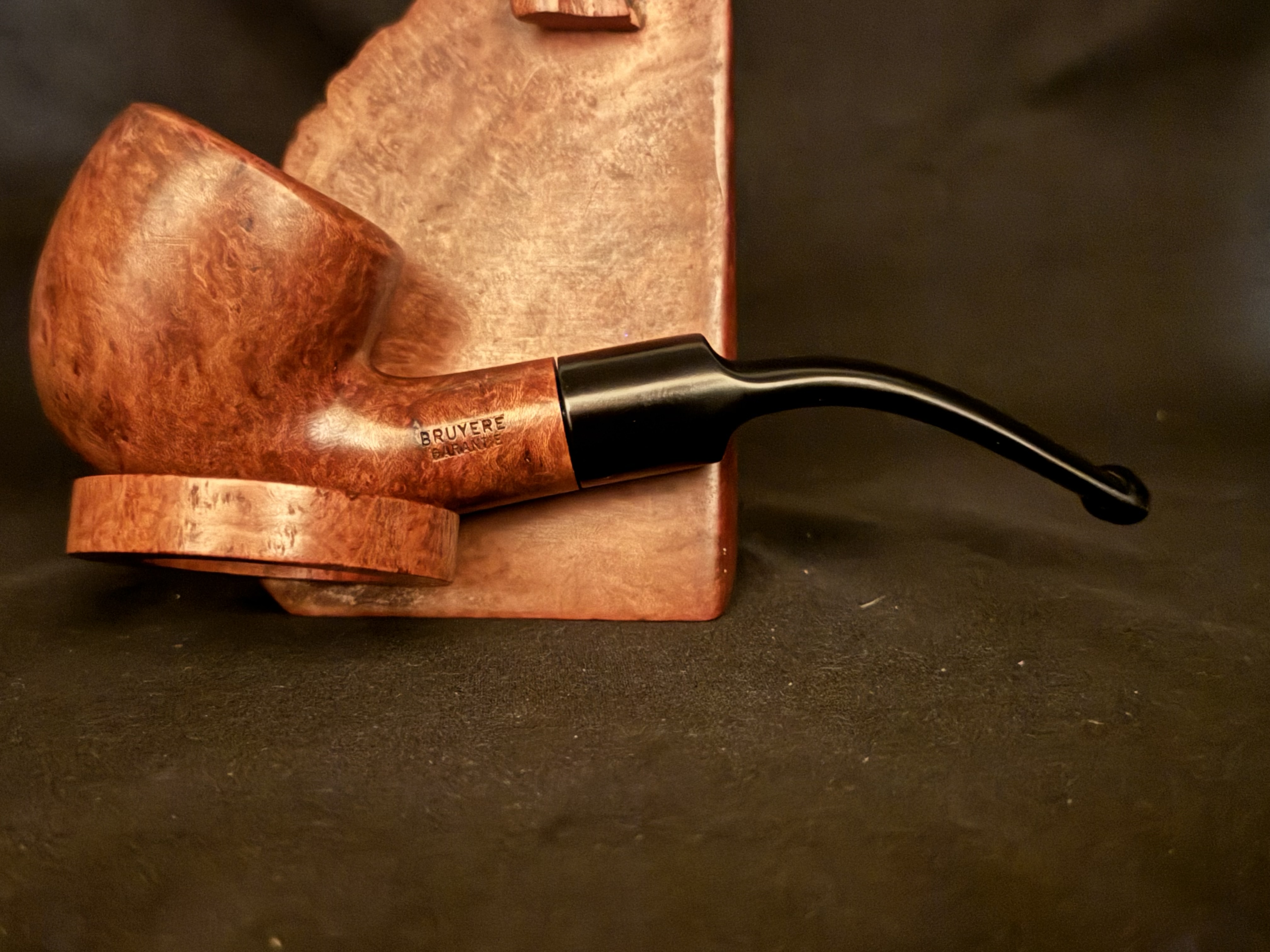 Bruyere Garantie Smooth Bent Pot Vulcanite Stem Estate Pipe 3
