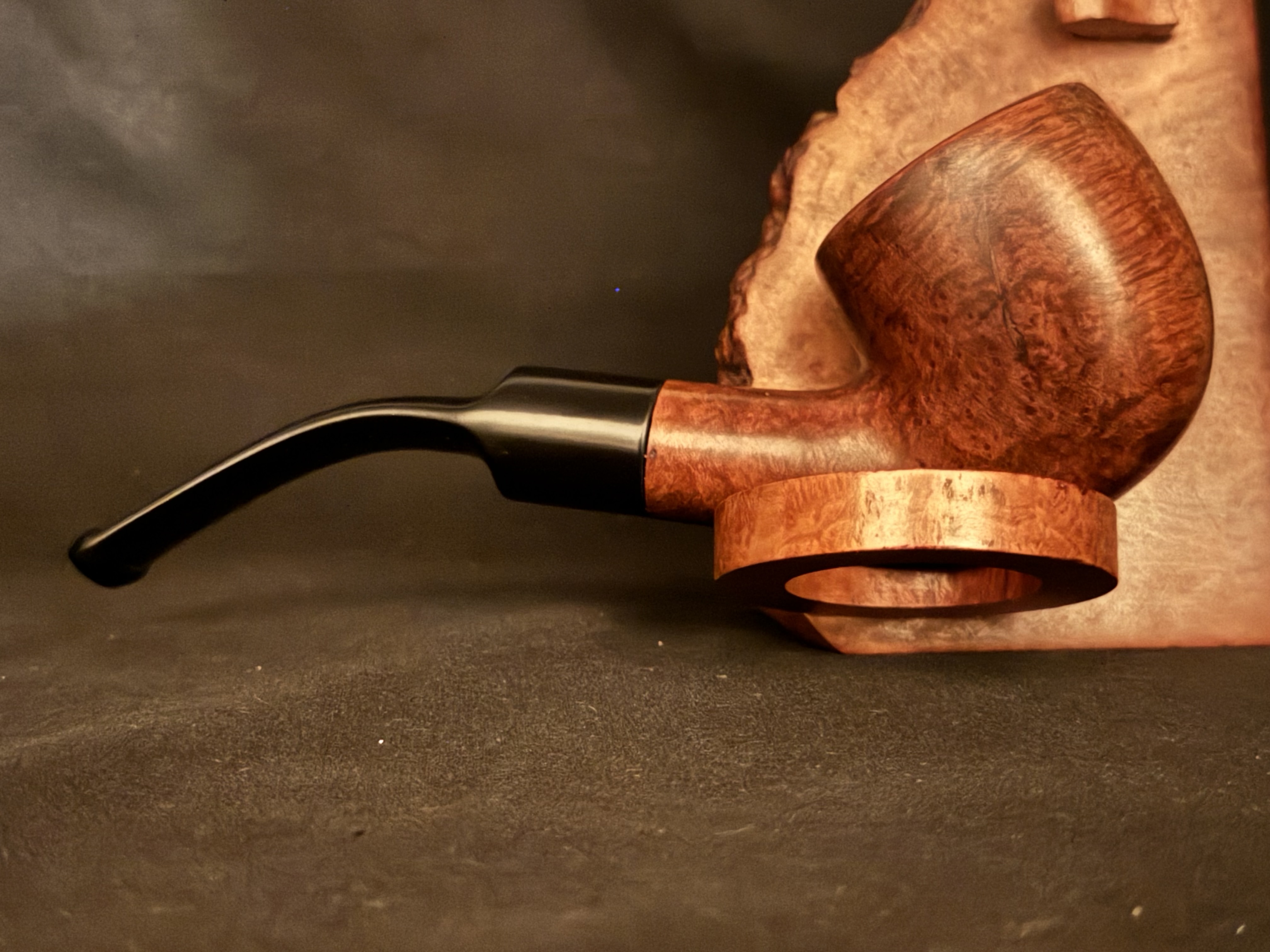 Bruyere Garantie Smooth Bent Pot Vulcanite Stem Estate Pipe 4