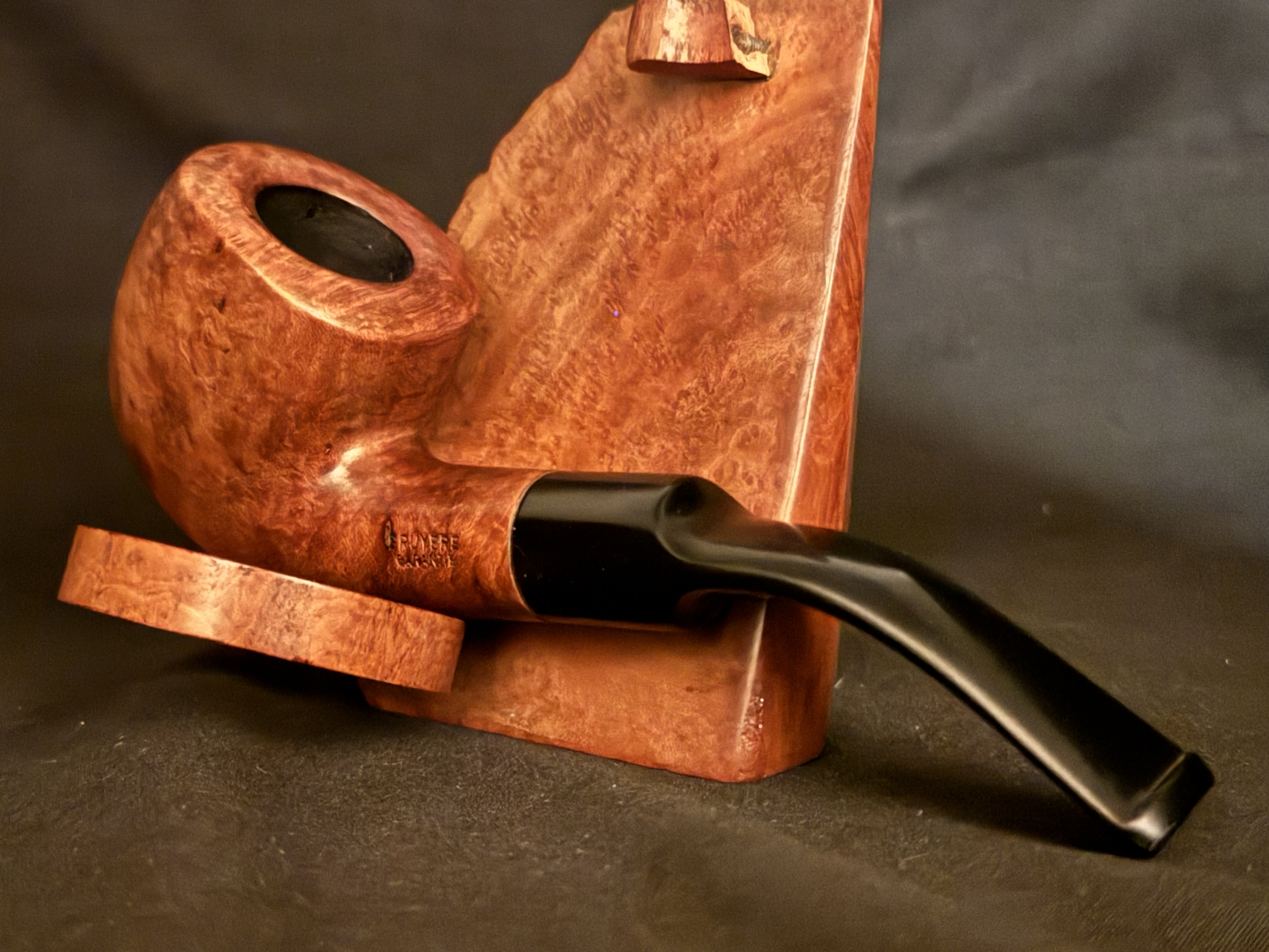 Bruyere Garantie Smooth Bent Pot Vulcanite Stem Estate Pipe 8