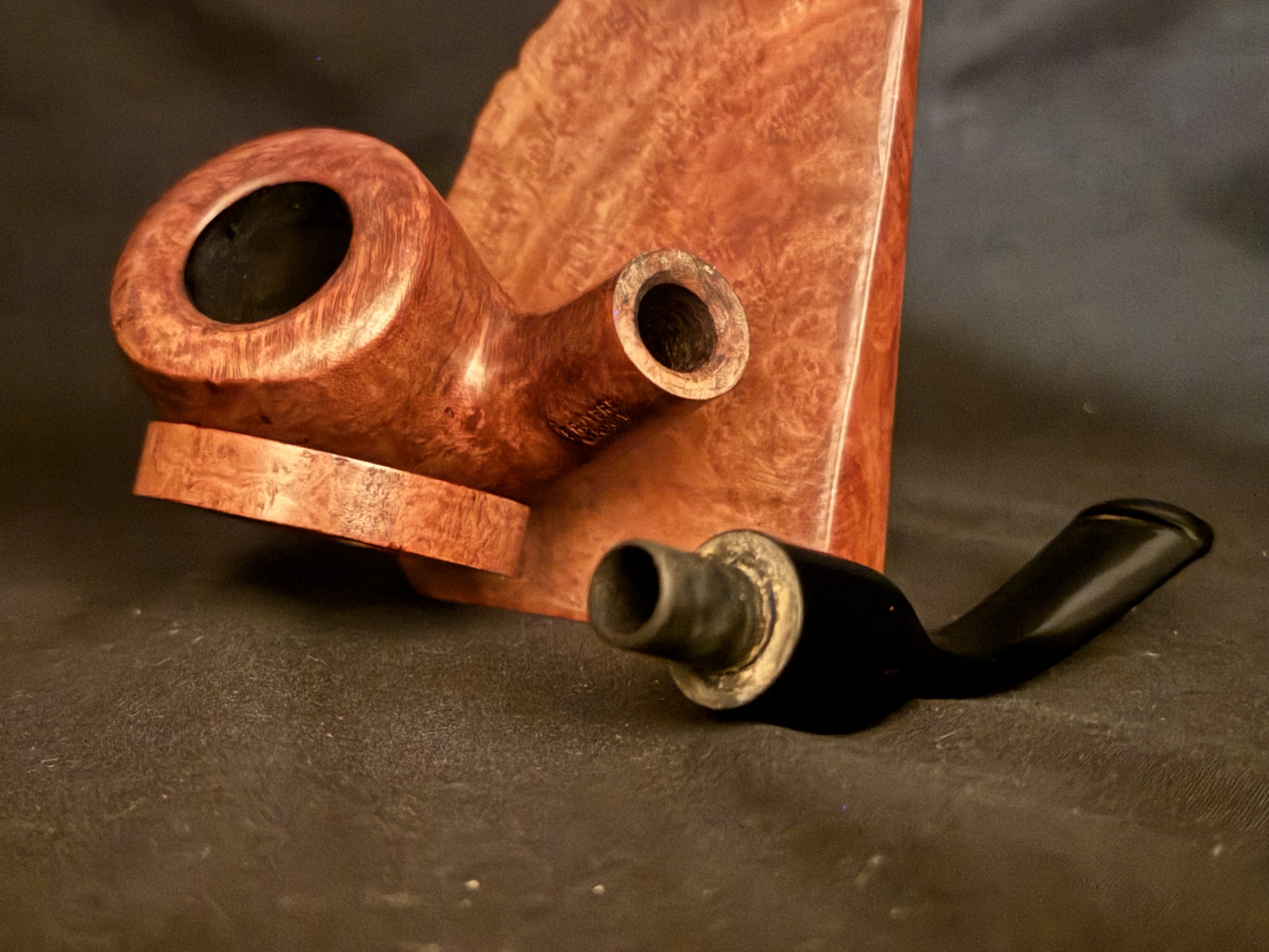 Bruyere Garantie Smooth Bent Pot Vulcanite Stem Estate Pipe 9