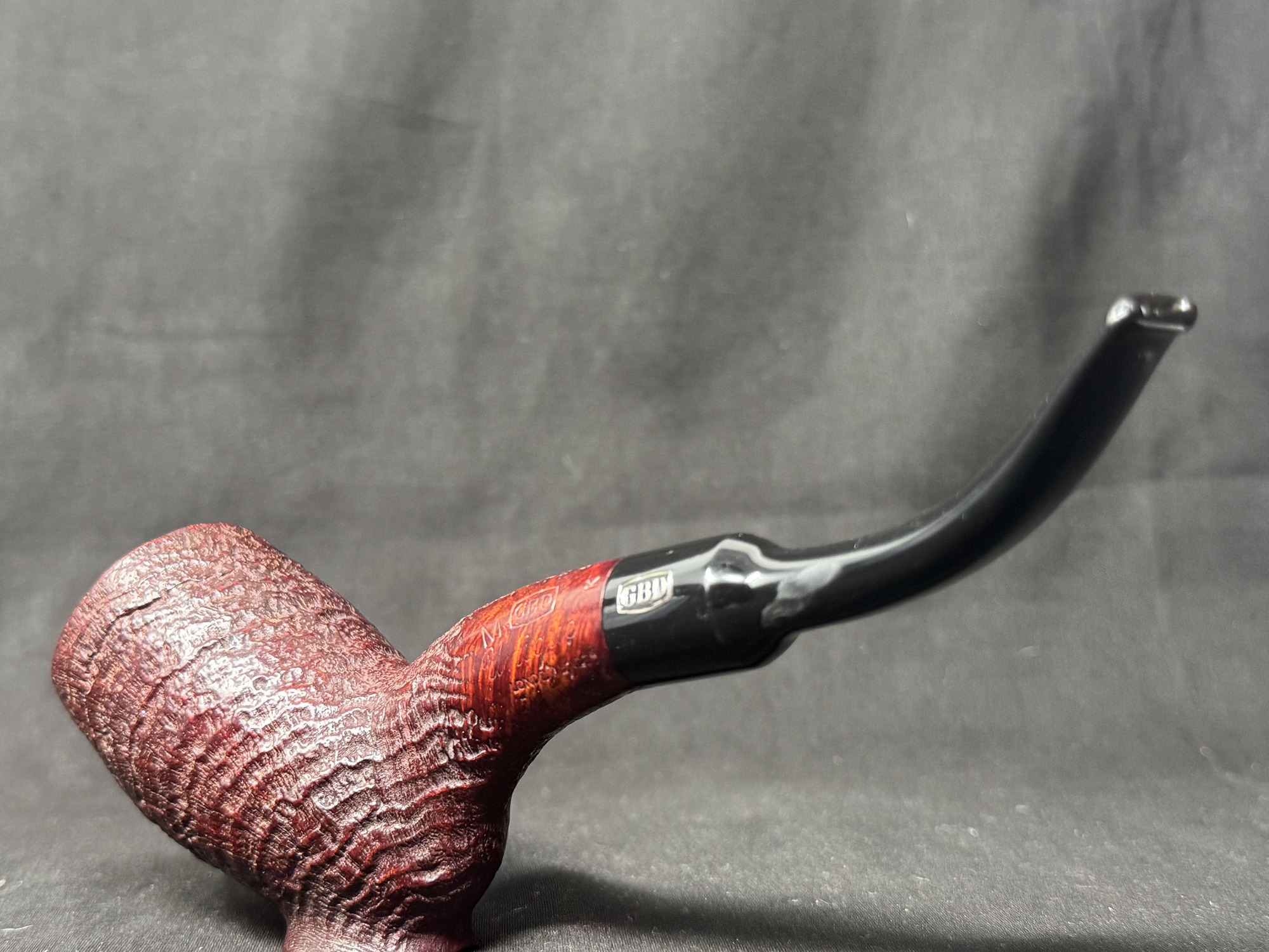 GBD Unique Sandblast Cutty Estate Pipe - Vintage Smoking Tobacco Pipe 7