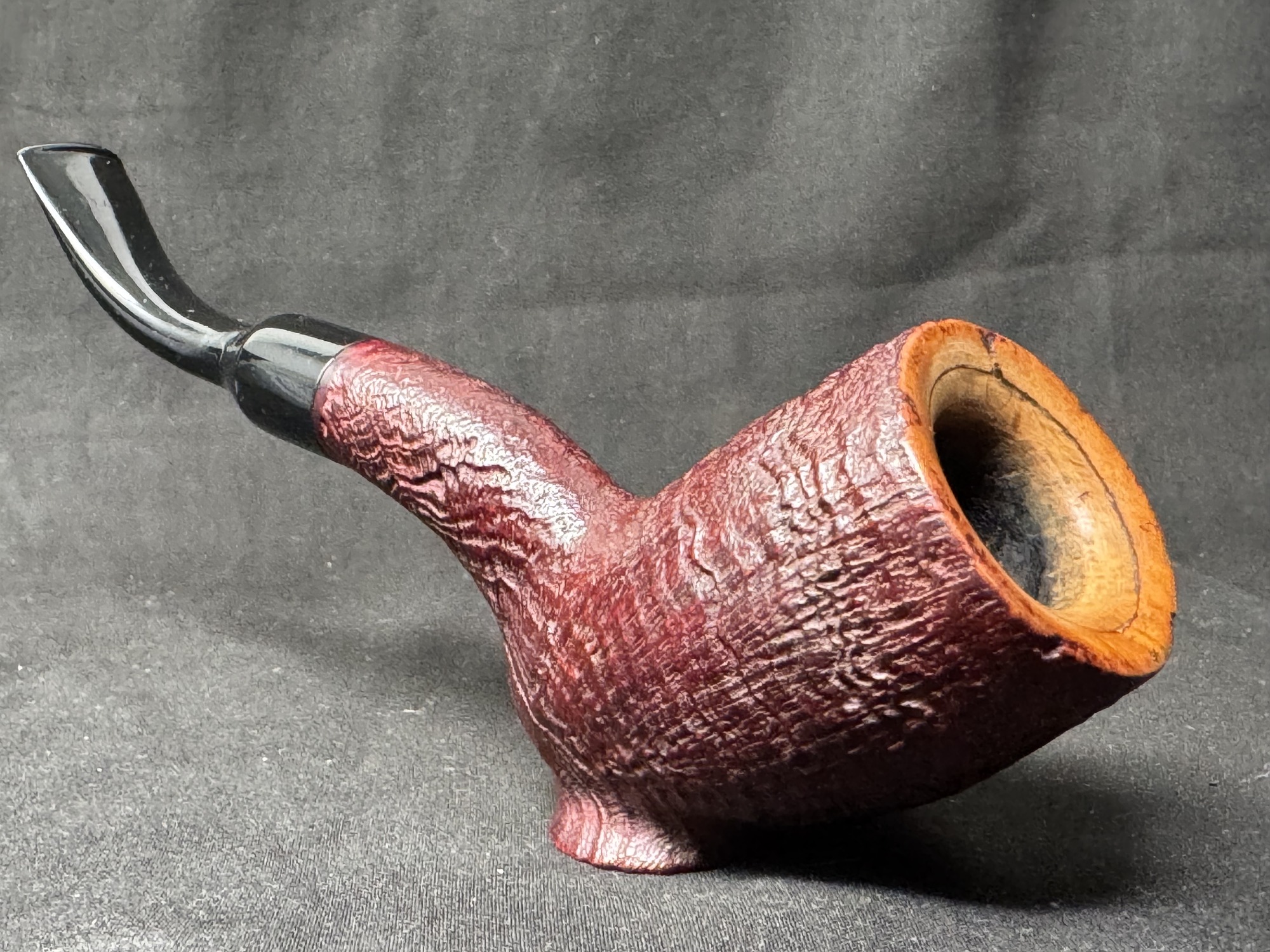 GBD Unique Sandblast Cutty Estate Pipe - Vintage Smoking Tobacco Pipe 8