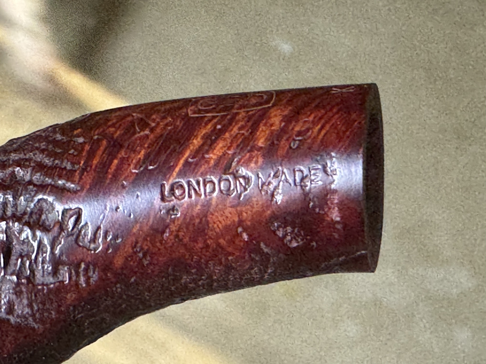 GBD Unique Sandblast Cutty Estate Pipe - Vintage Smoking Tobacco Pipe 12
