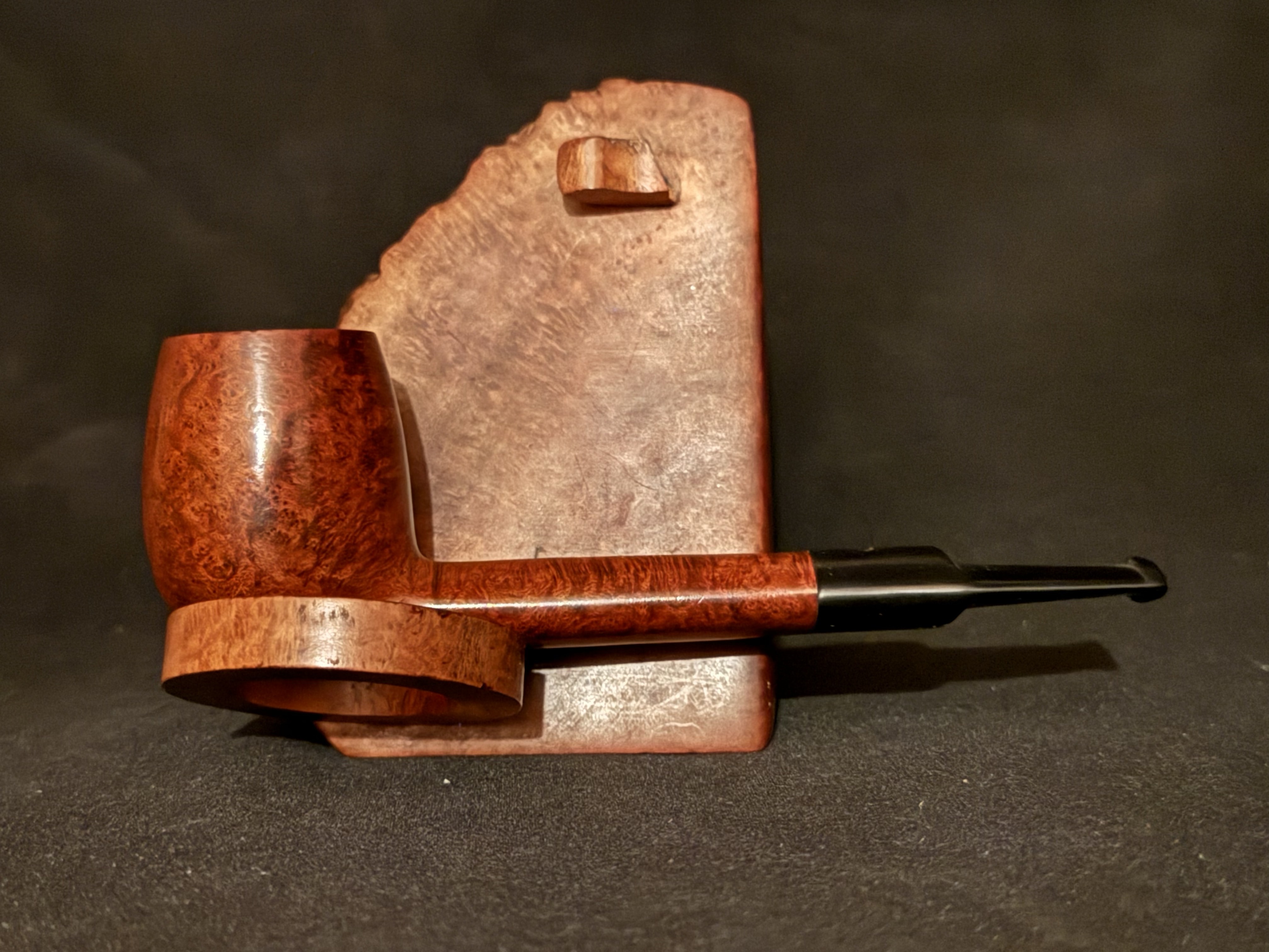 Genod Burdine 202 Unsmoked Smooth Billiard Pipe - Oval Shank 3