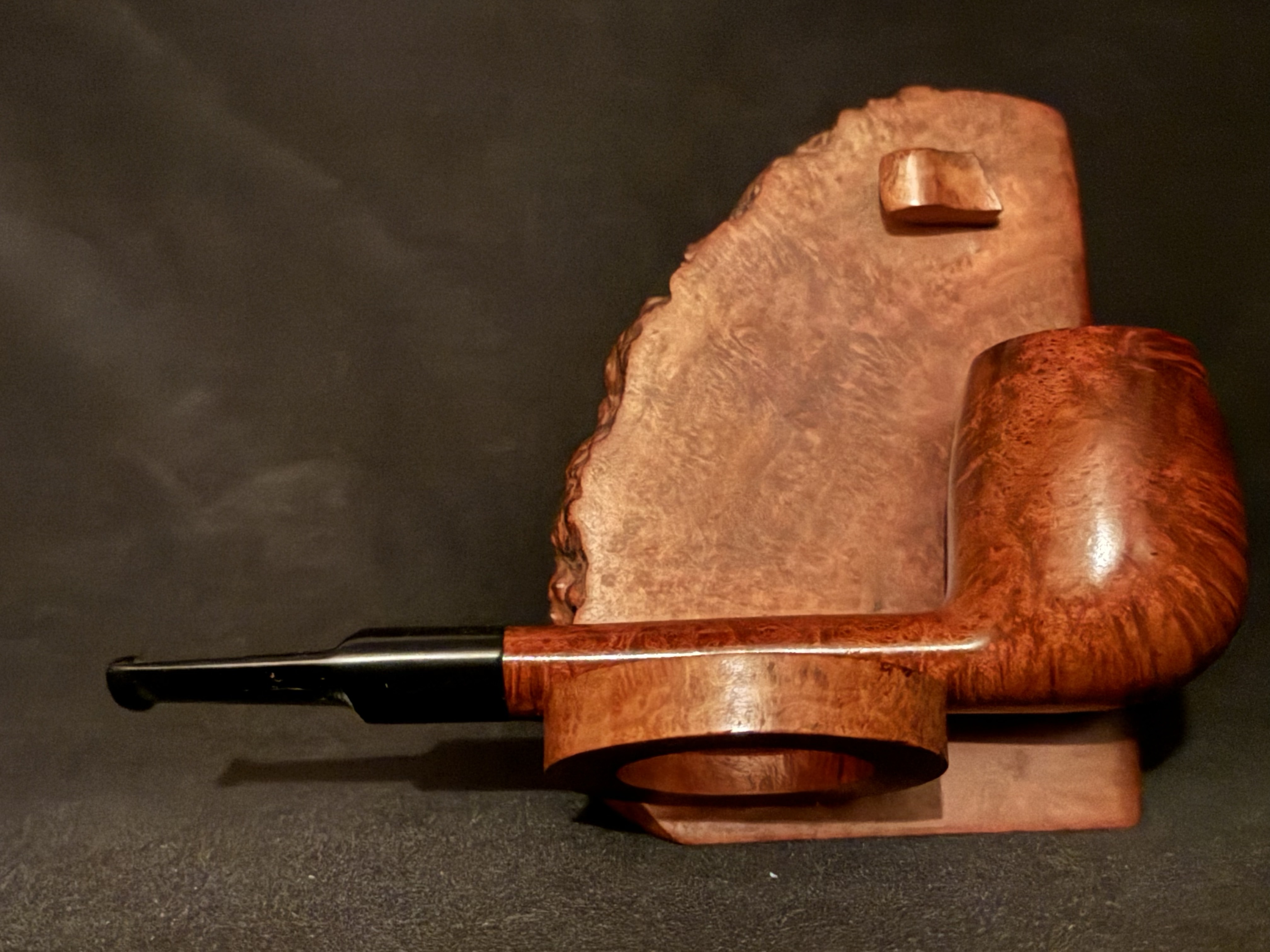 Genod Burdine 202 Unsmoked Smooth Billiard Pipe - Oval Shank 4