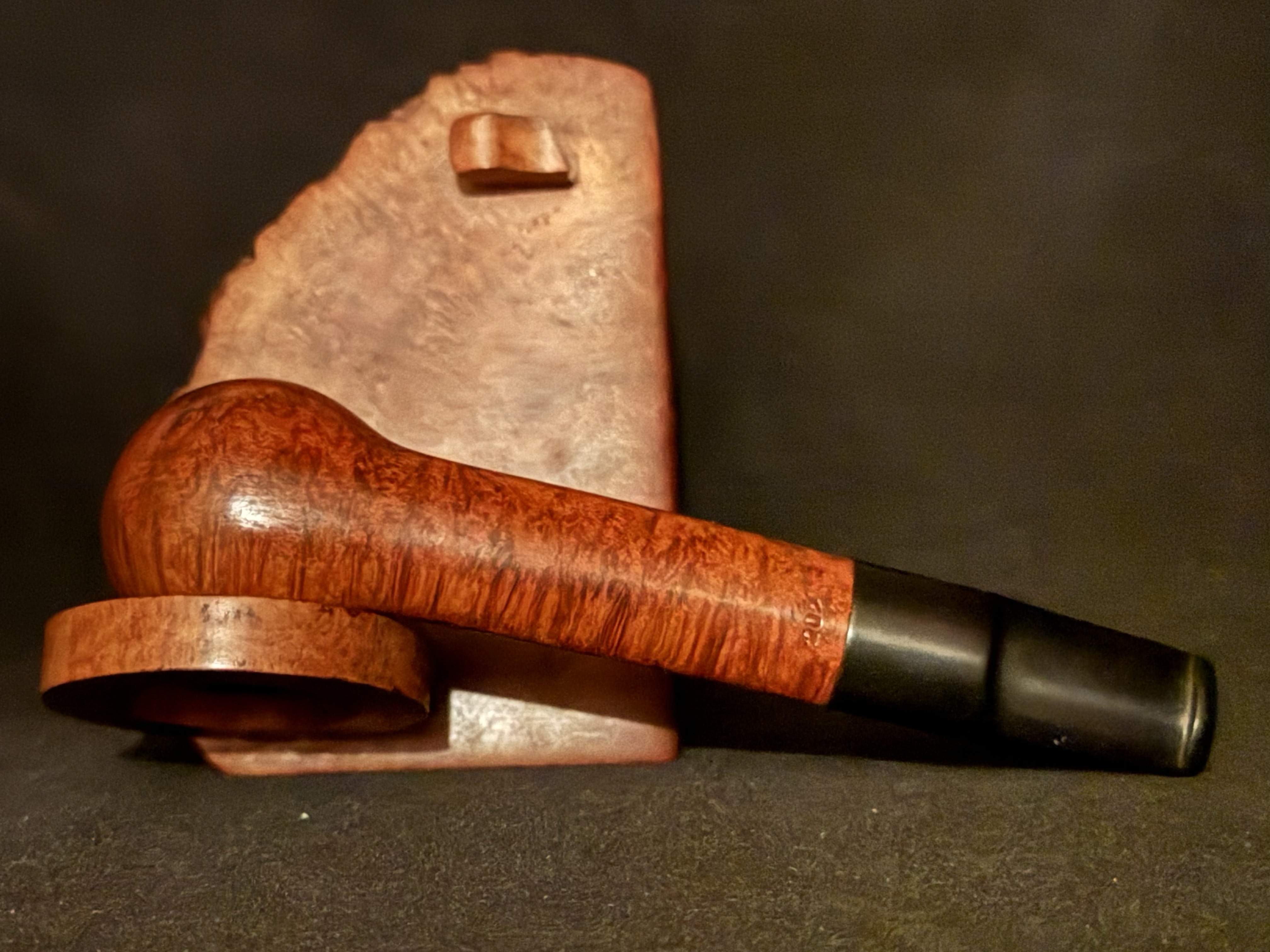 Genod Burdine 202 Unsmoked Smooth Billiard Pipe - Oval Shank 6