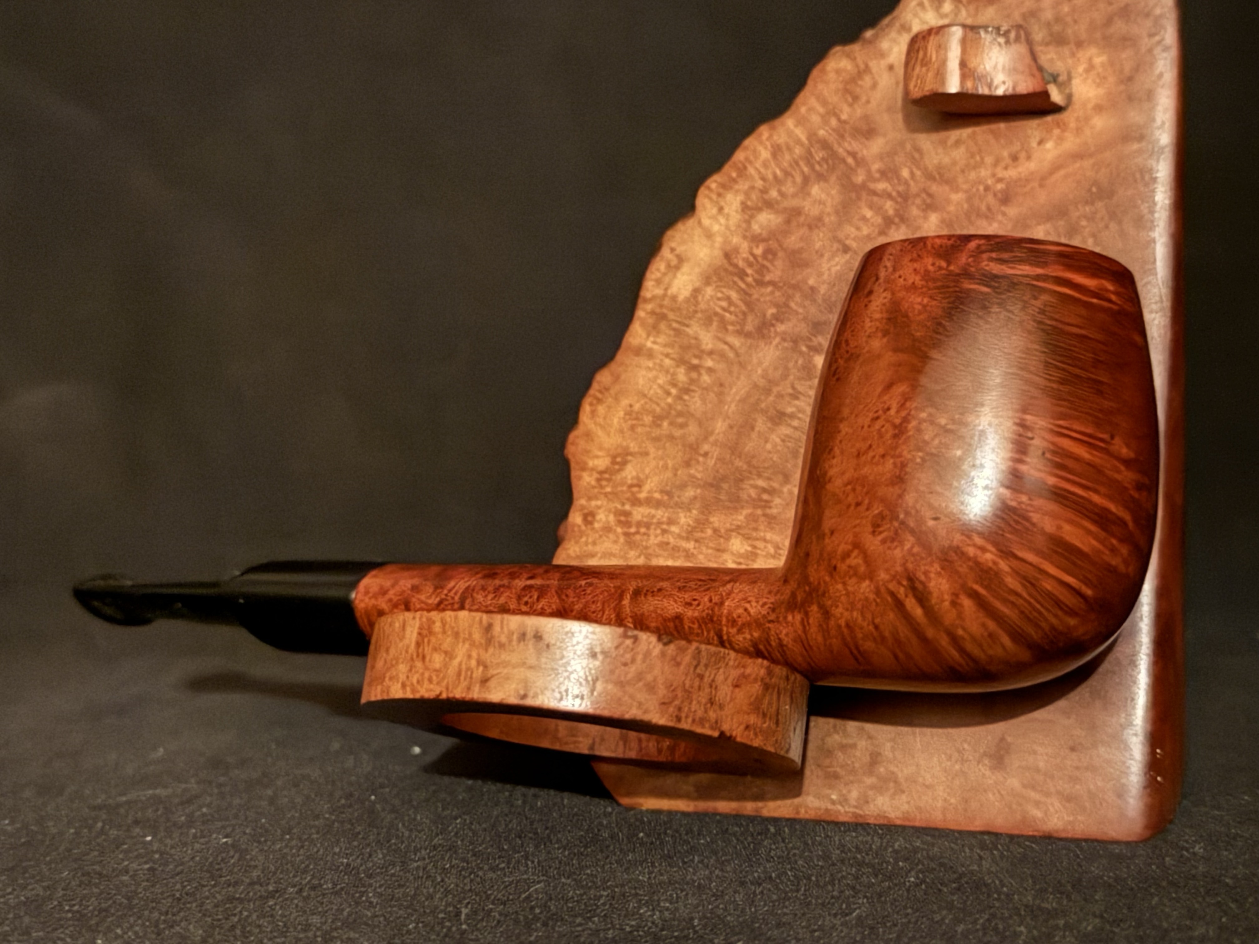 Genod Burdine 202 Unsmoked Smooth Billiard Pipe - Oval Shank 7