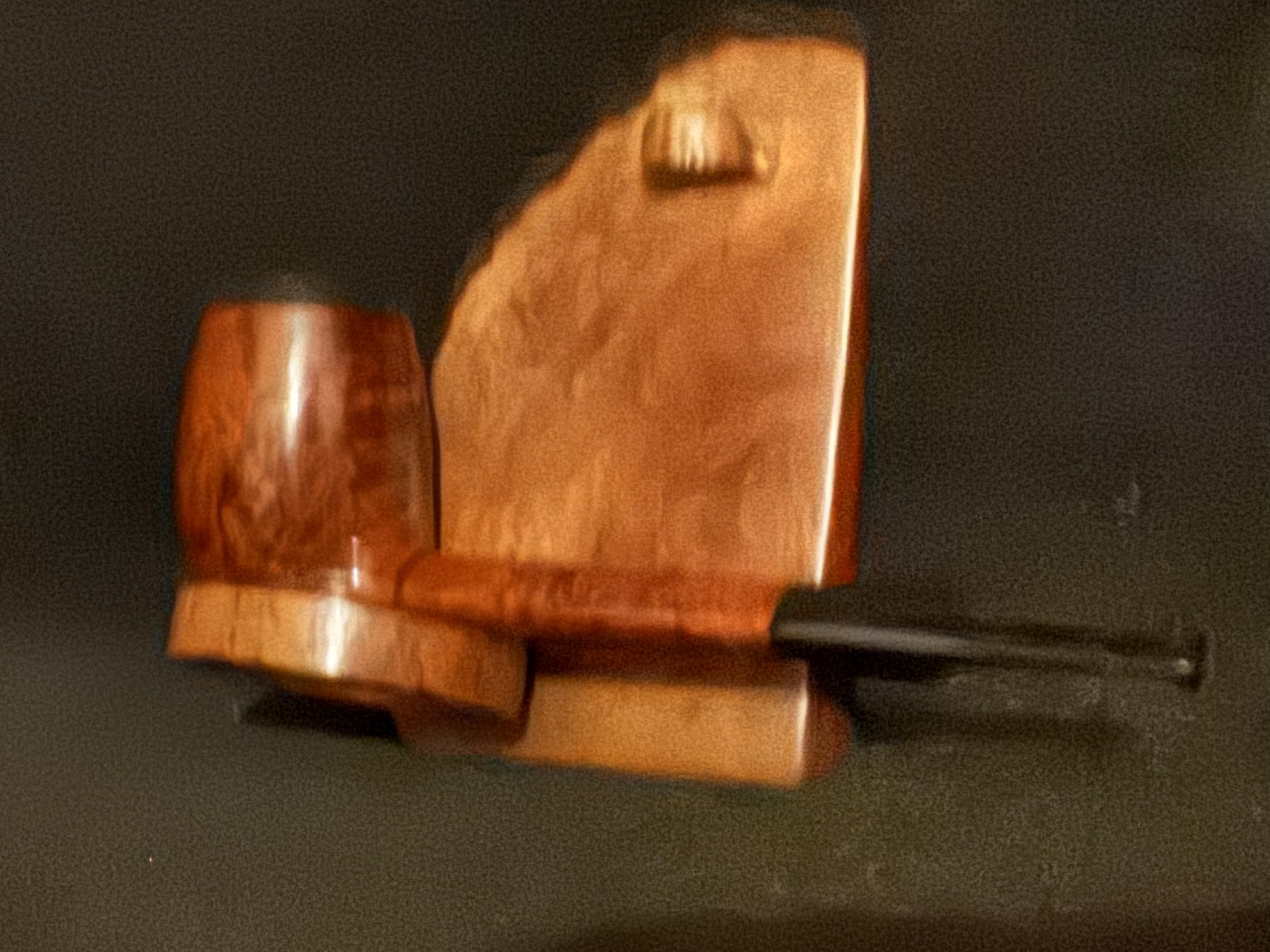 Genod Burdine 202 Unsmoked Smooth Billiard Pipe - Oval Shank 8