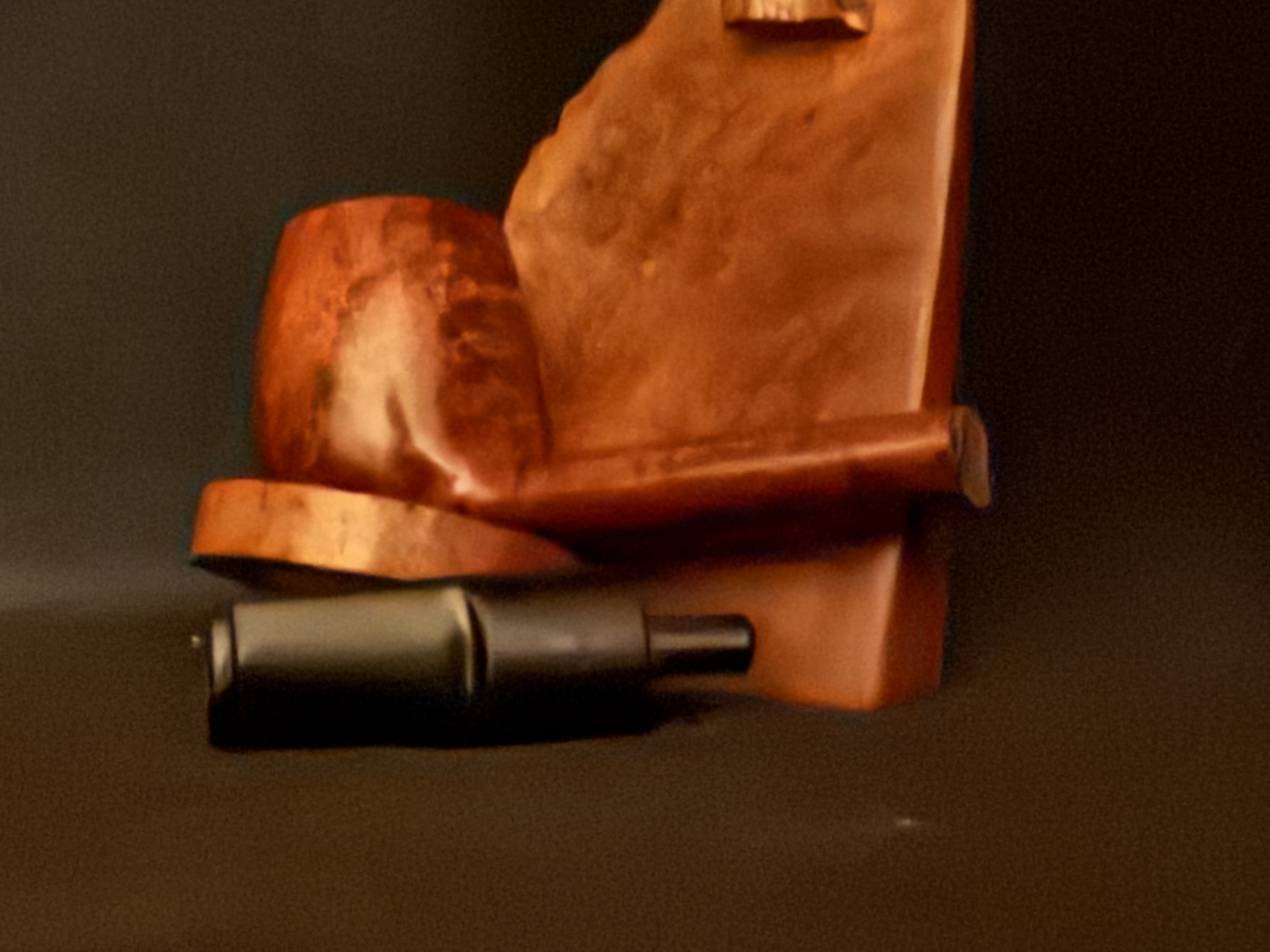 Genod Burdine 202 Unsmoked Smooth Billiard Pipe - Oval Shank 9