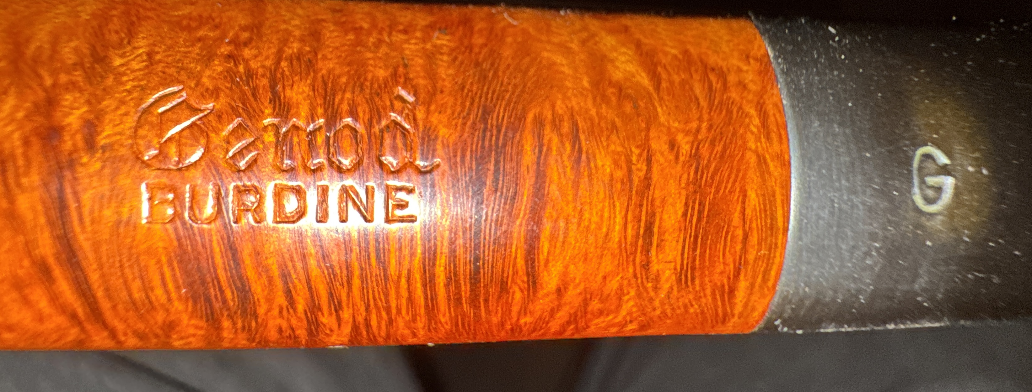 Genod Burdine 202 Unsmoked Smooth Billiard Pipe - Oval Shank 10